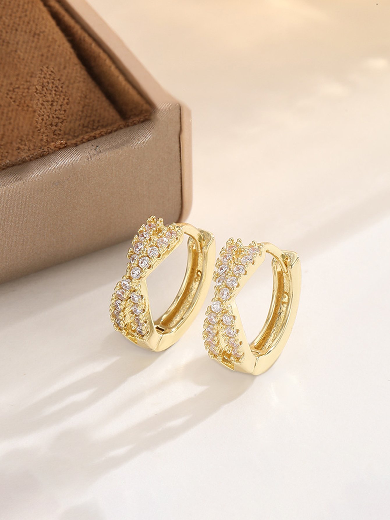 Embellished Huggie Earrings