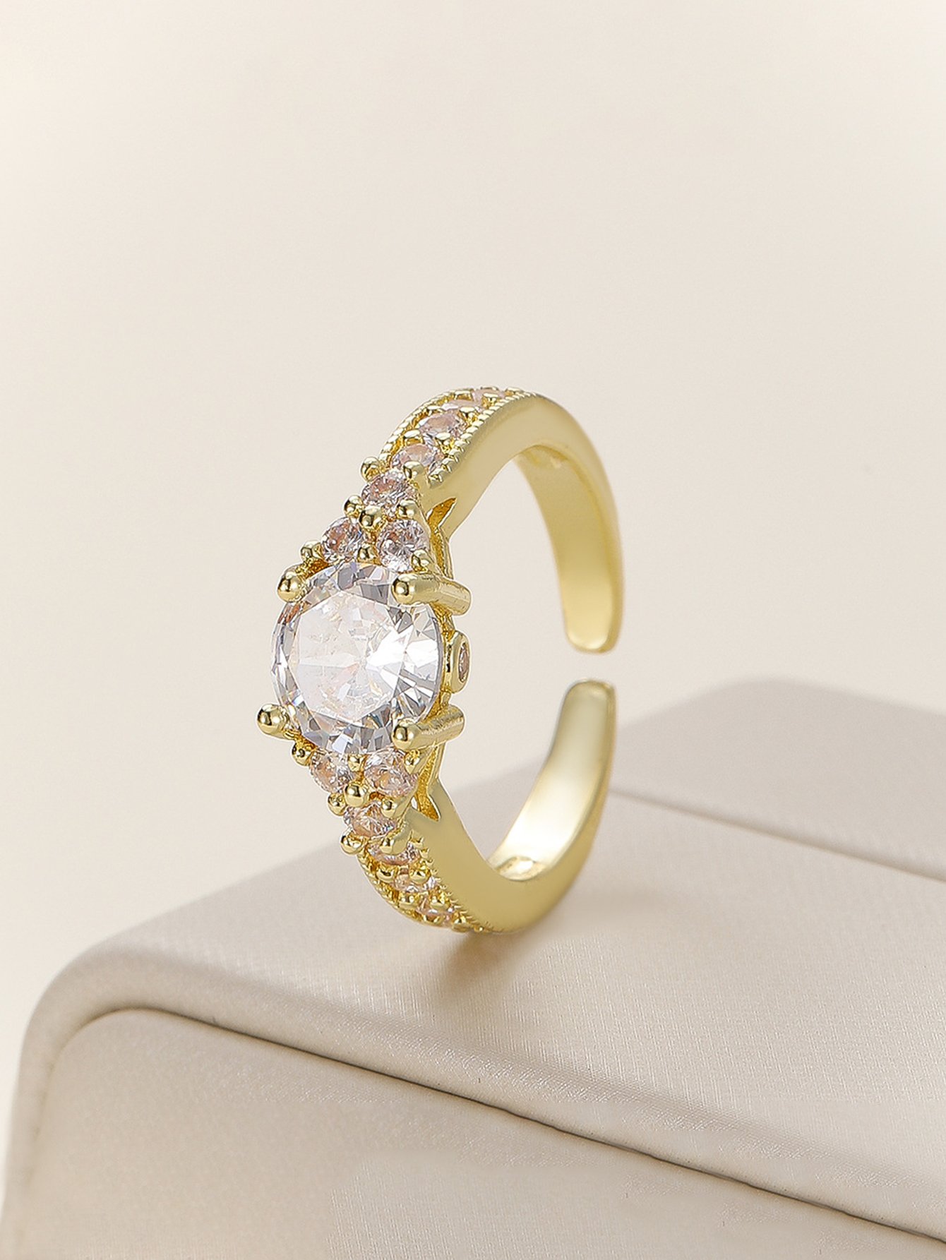 Gold Tone Embellished Ring