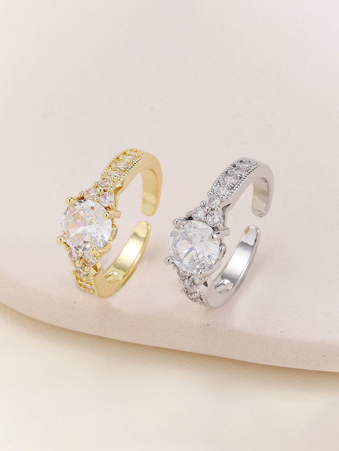 Gold Tone Embellished Ring