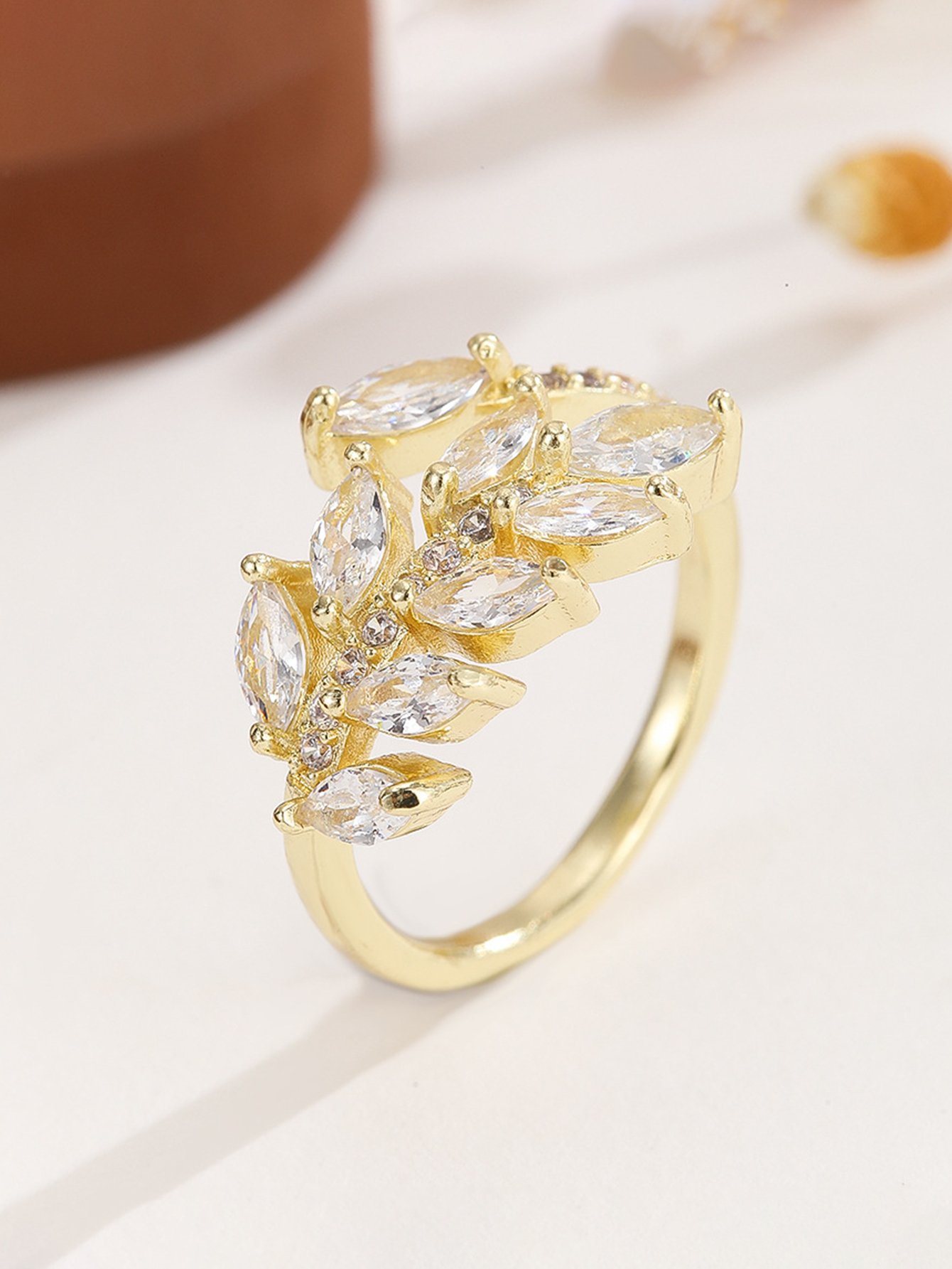 Gold Tone Embellished Ring