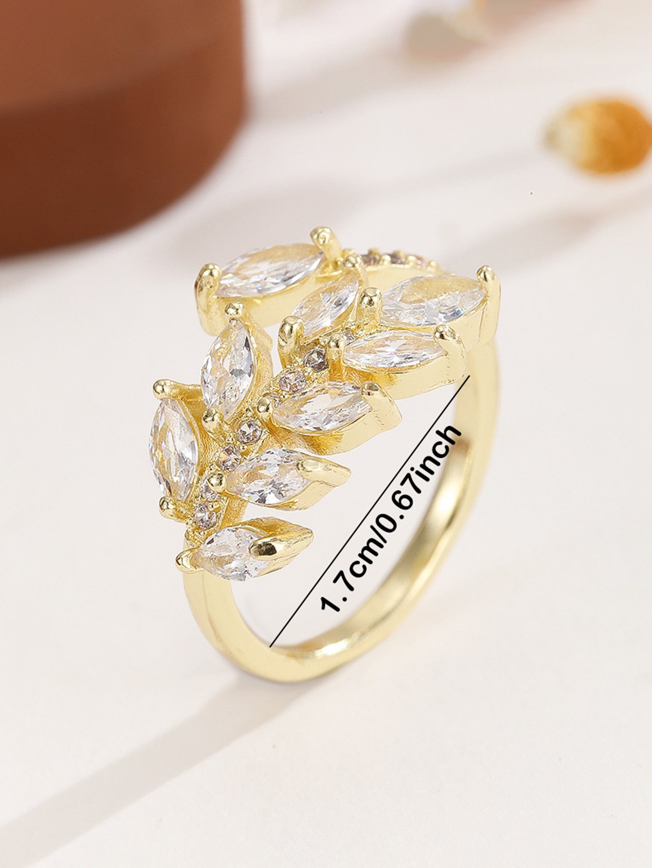 Gold Tone Embellished Ring