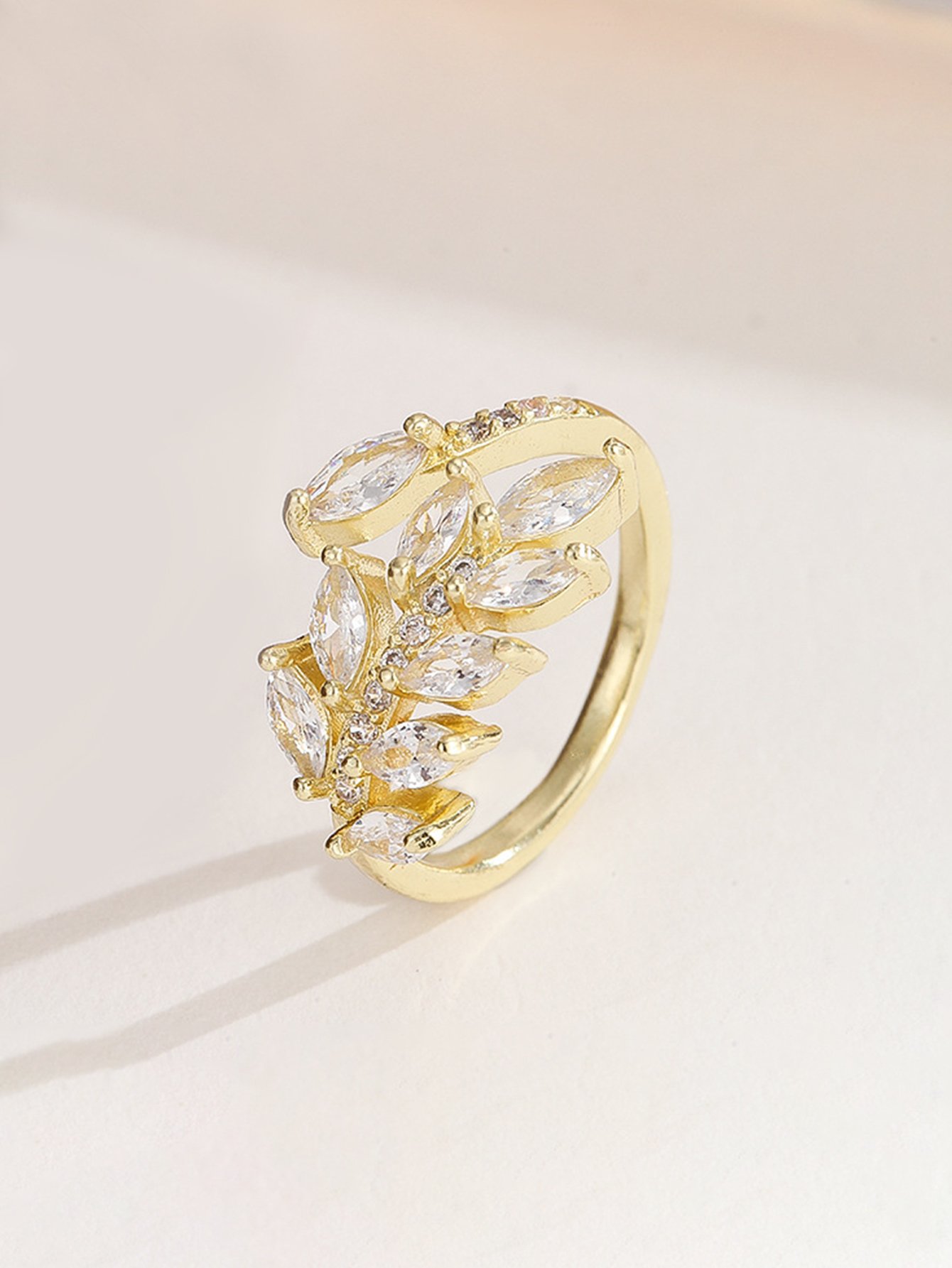 Gold Tone Embellished Ring