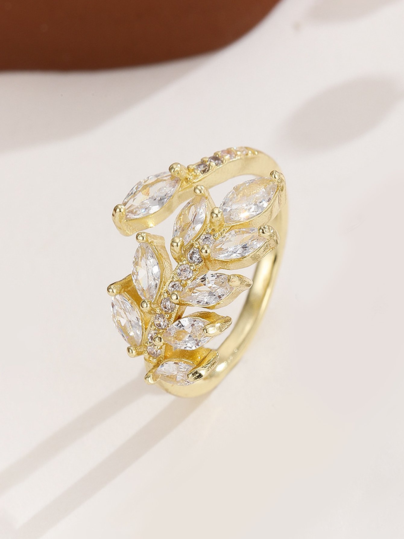 Gold Tone Embellished Ring