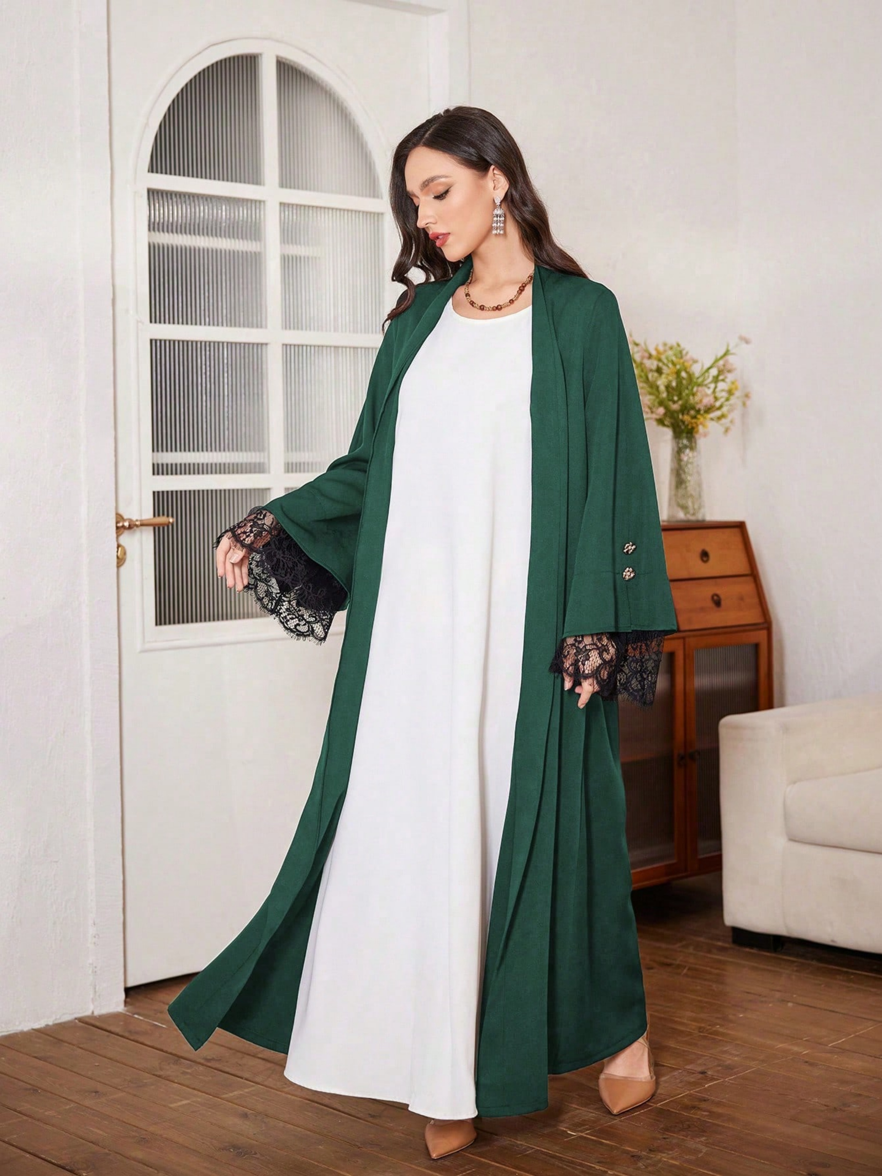عباية سادة خضراء