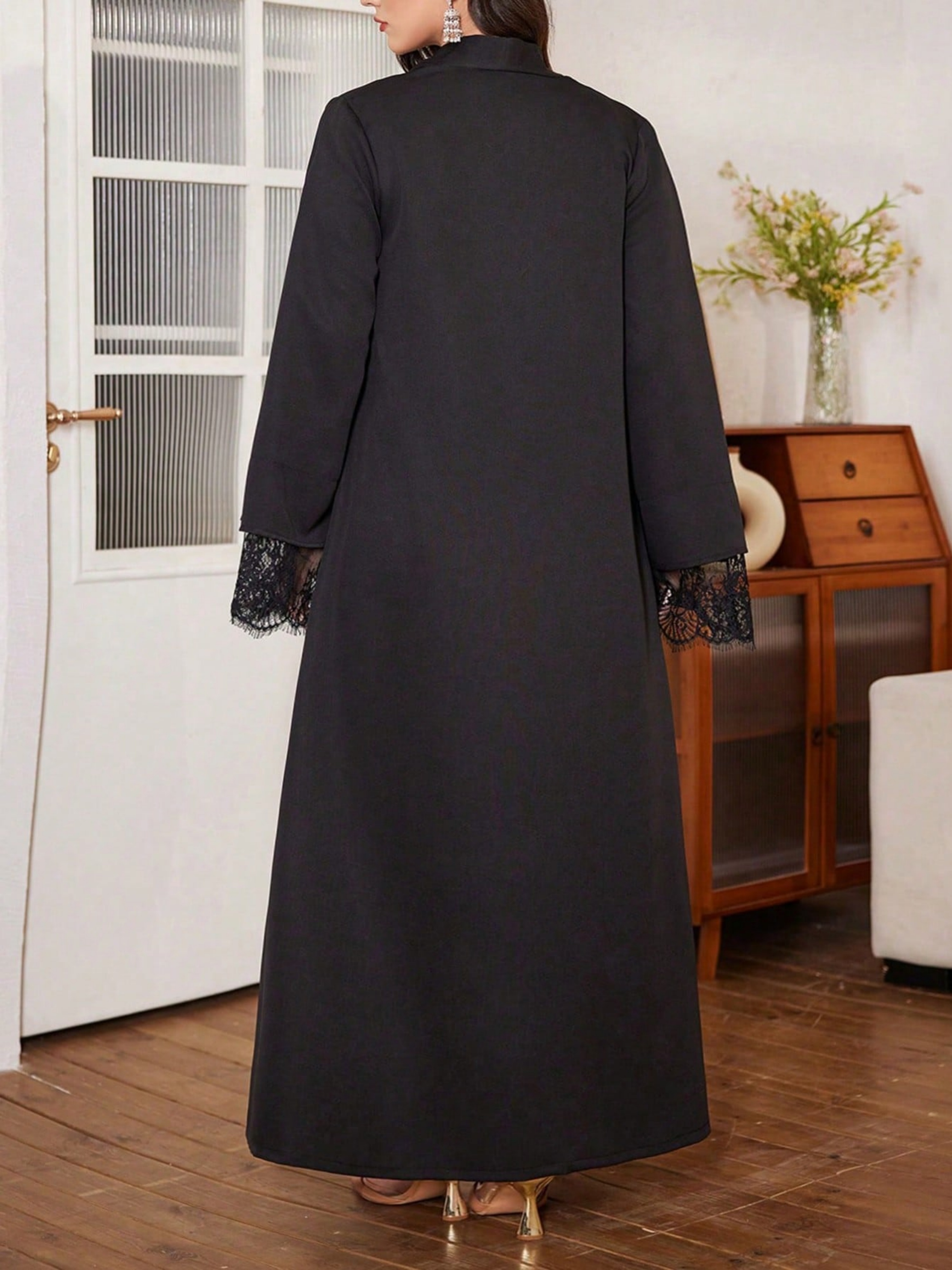 Black Texture Jalabiya