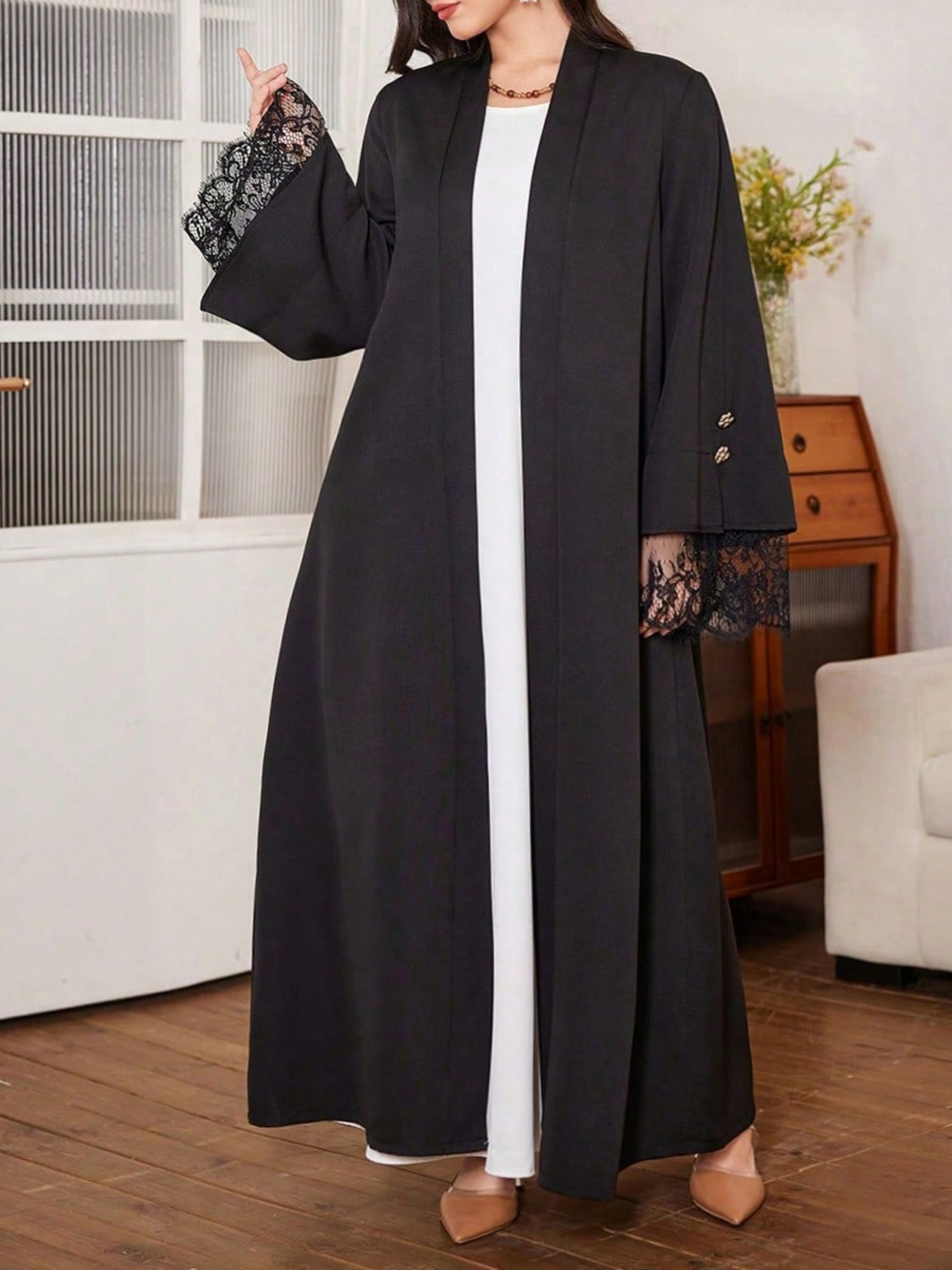 Black Texture Jalabiya