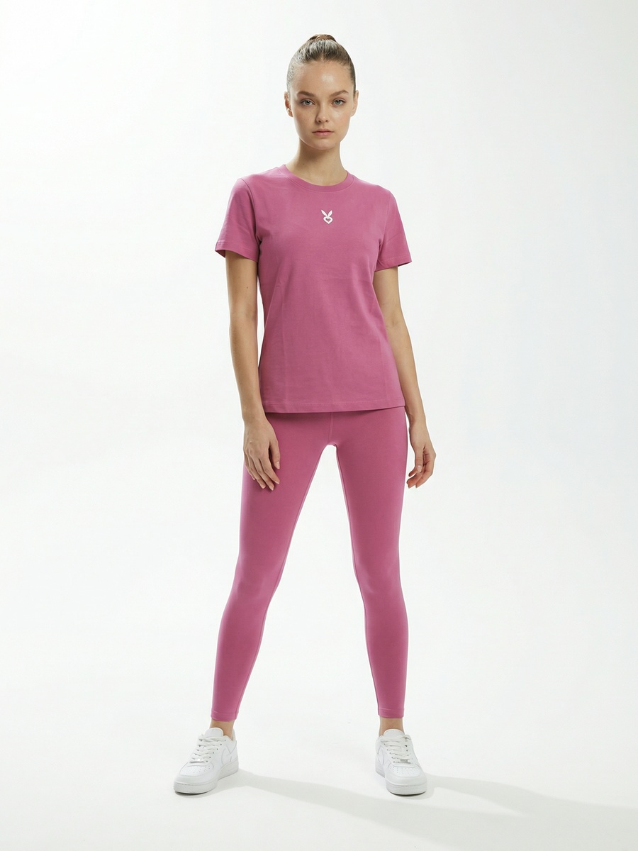 Pink Regular Fit T-Shirt With Logo Print