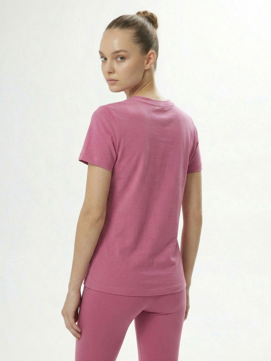 Pink Regular Fit T-Shirt With Logo Print
