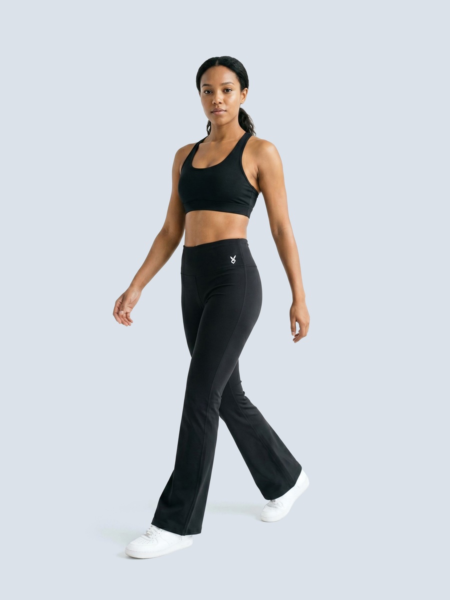 Black Bootcut Active Pants