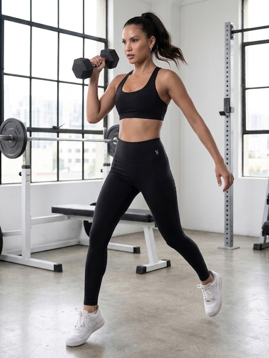 Black Sculpting Compression Stretchable Sports Legging