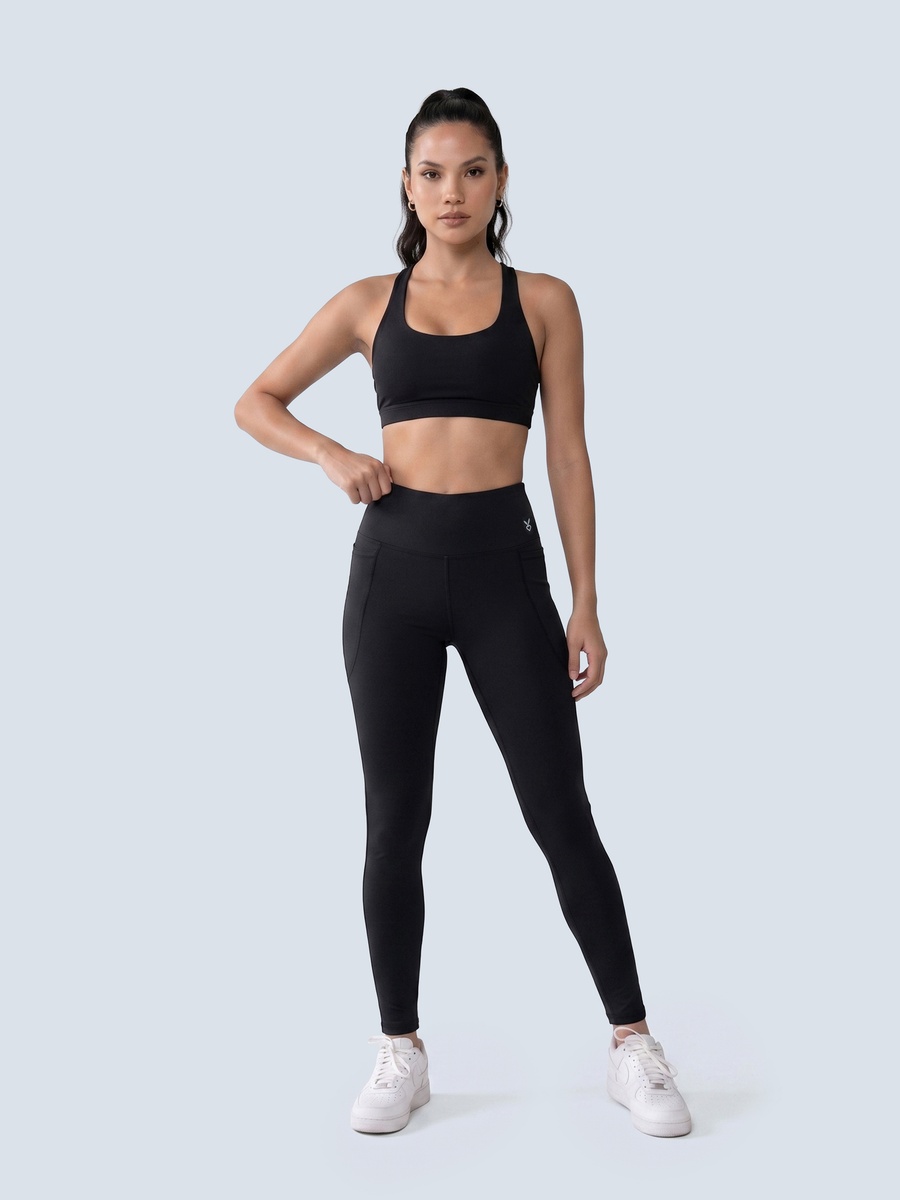 Black Sculpting Compression Stretchable Sports Legging