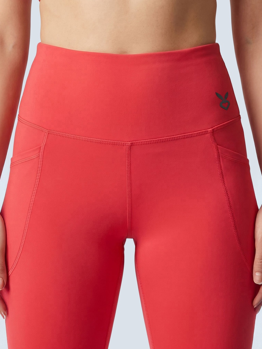 Red Sculpting Compression Stretchable Sports Legging