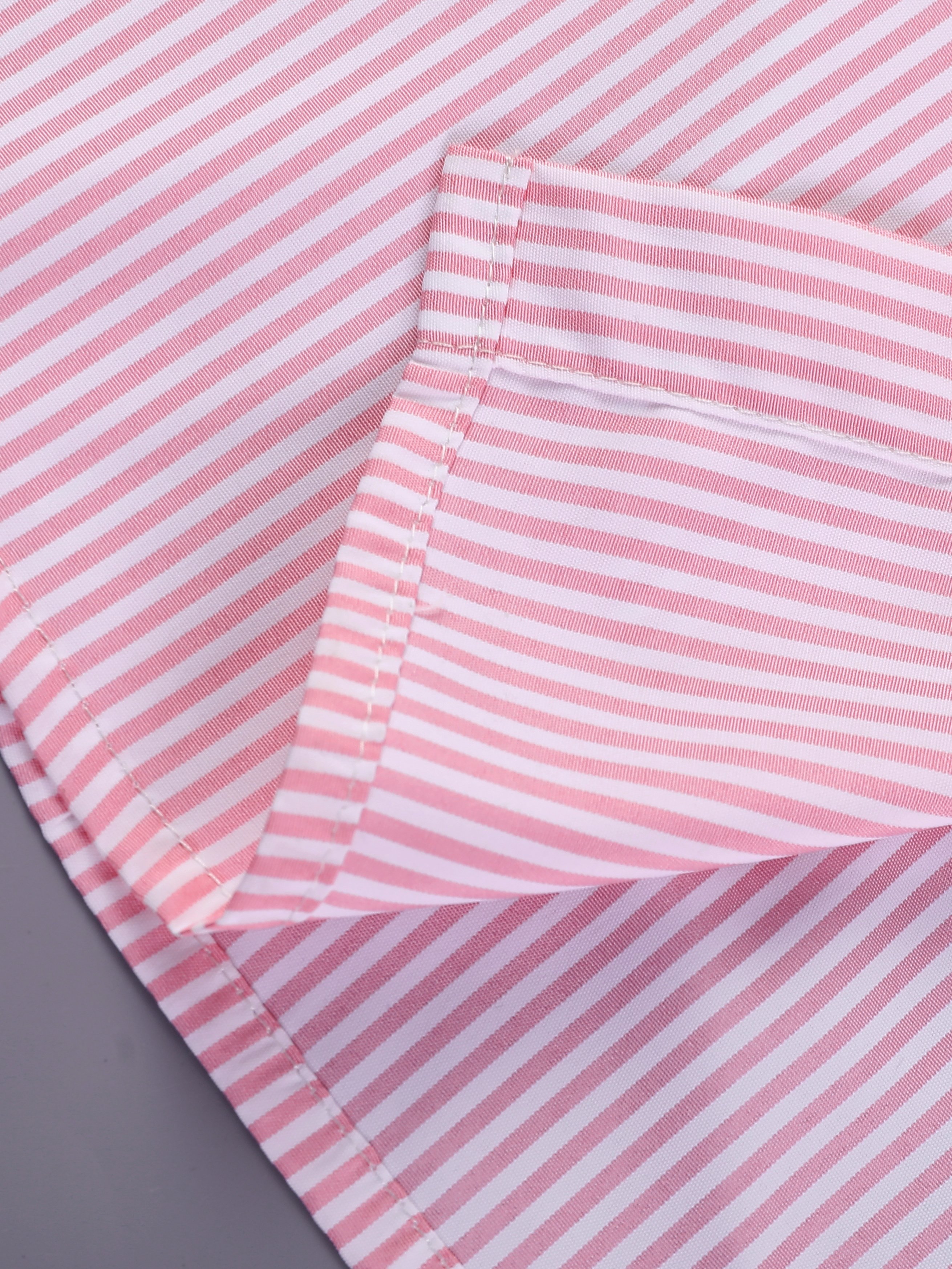 Men Color Block Striped Shirt