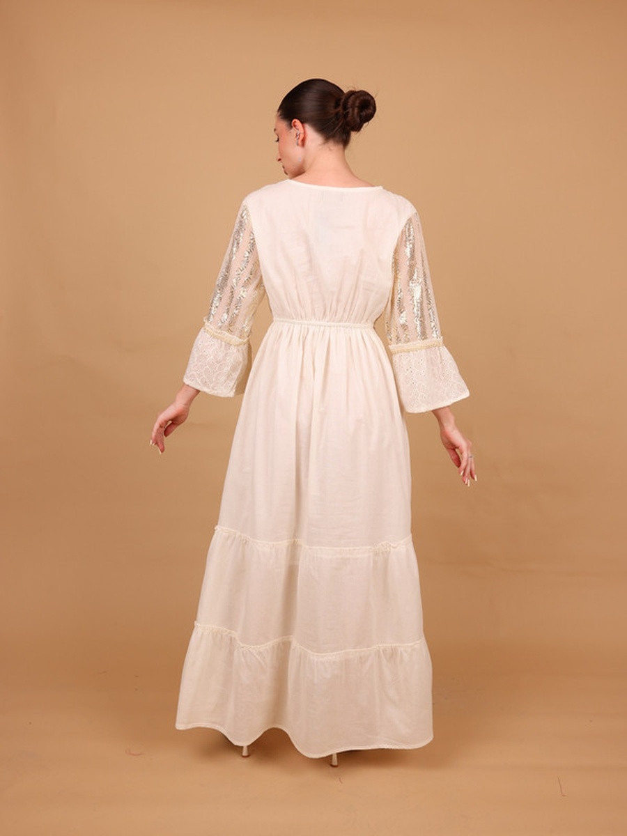Areeba Embellished A-Line Maxi Dress