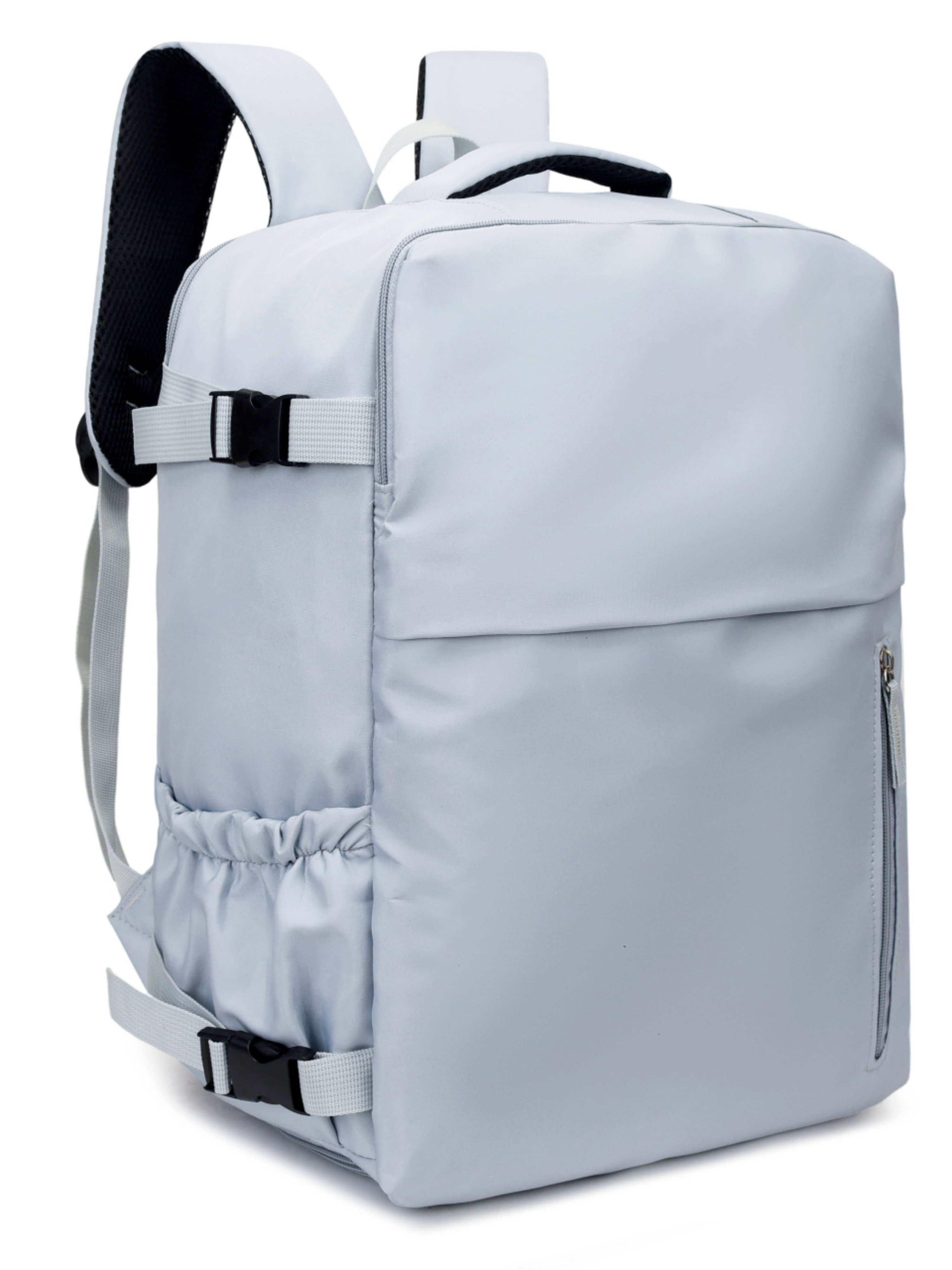 Light Blue Backpack with Shoe Compartment