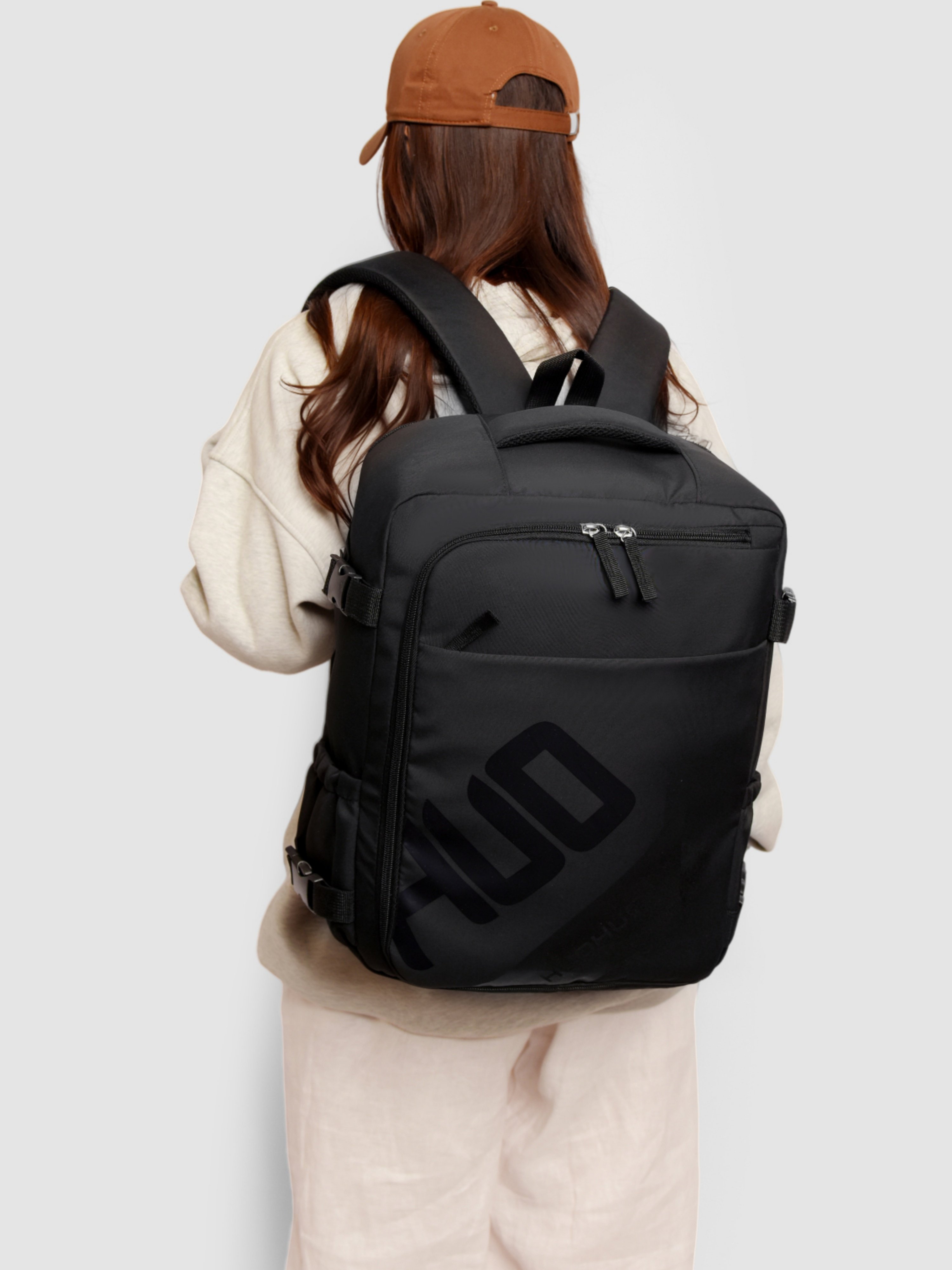 Black Plain Backpack