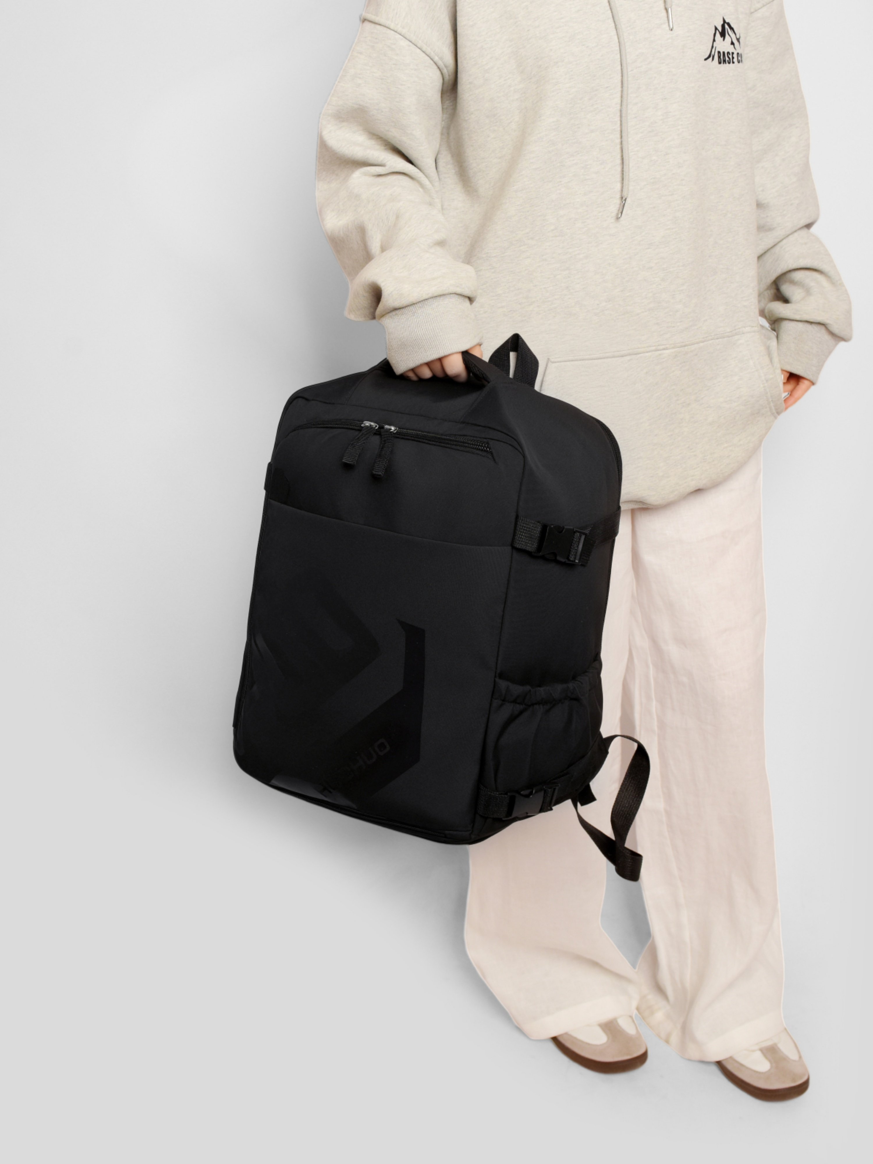 Black Plain Backpack