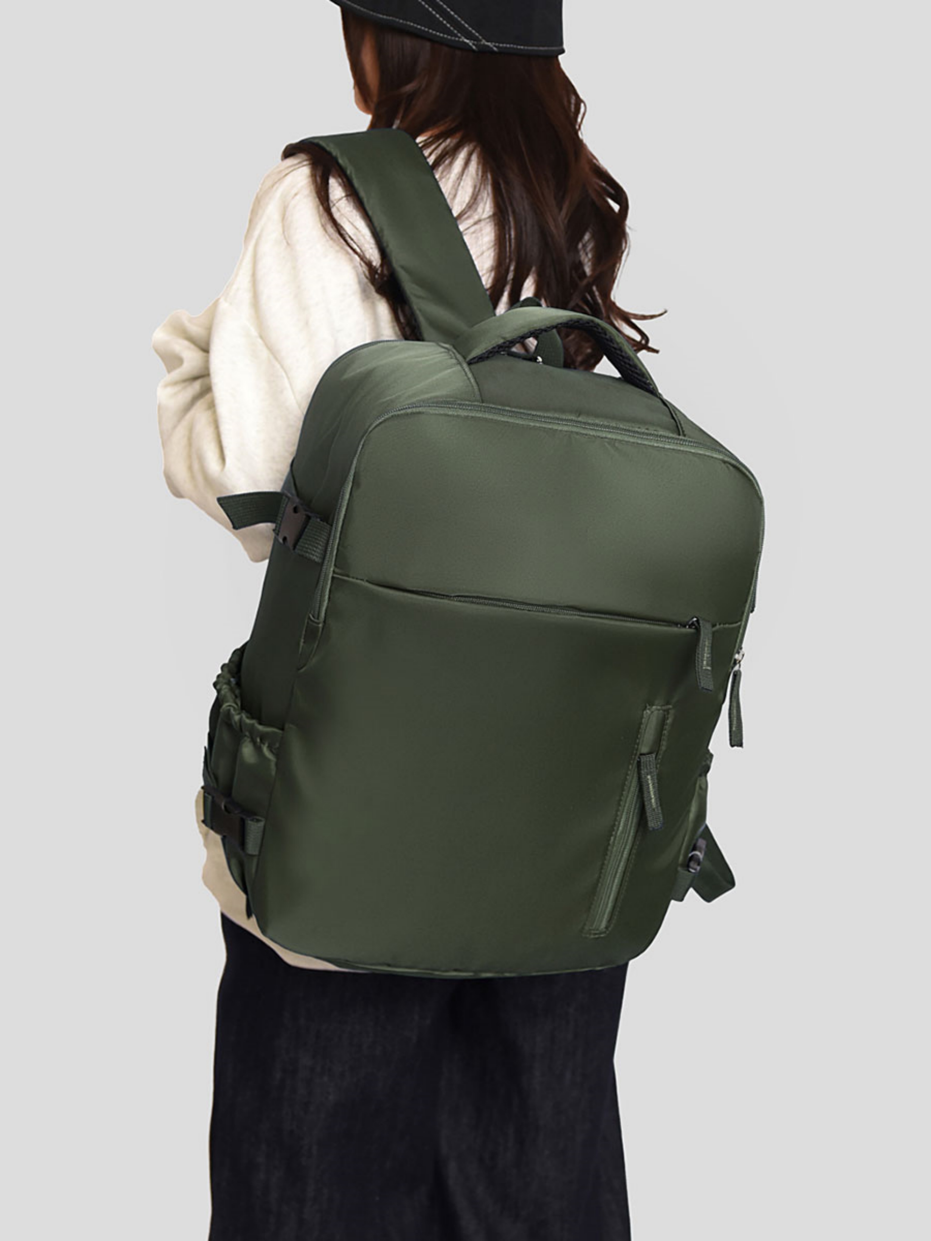 Dark Green Travel Backpack