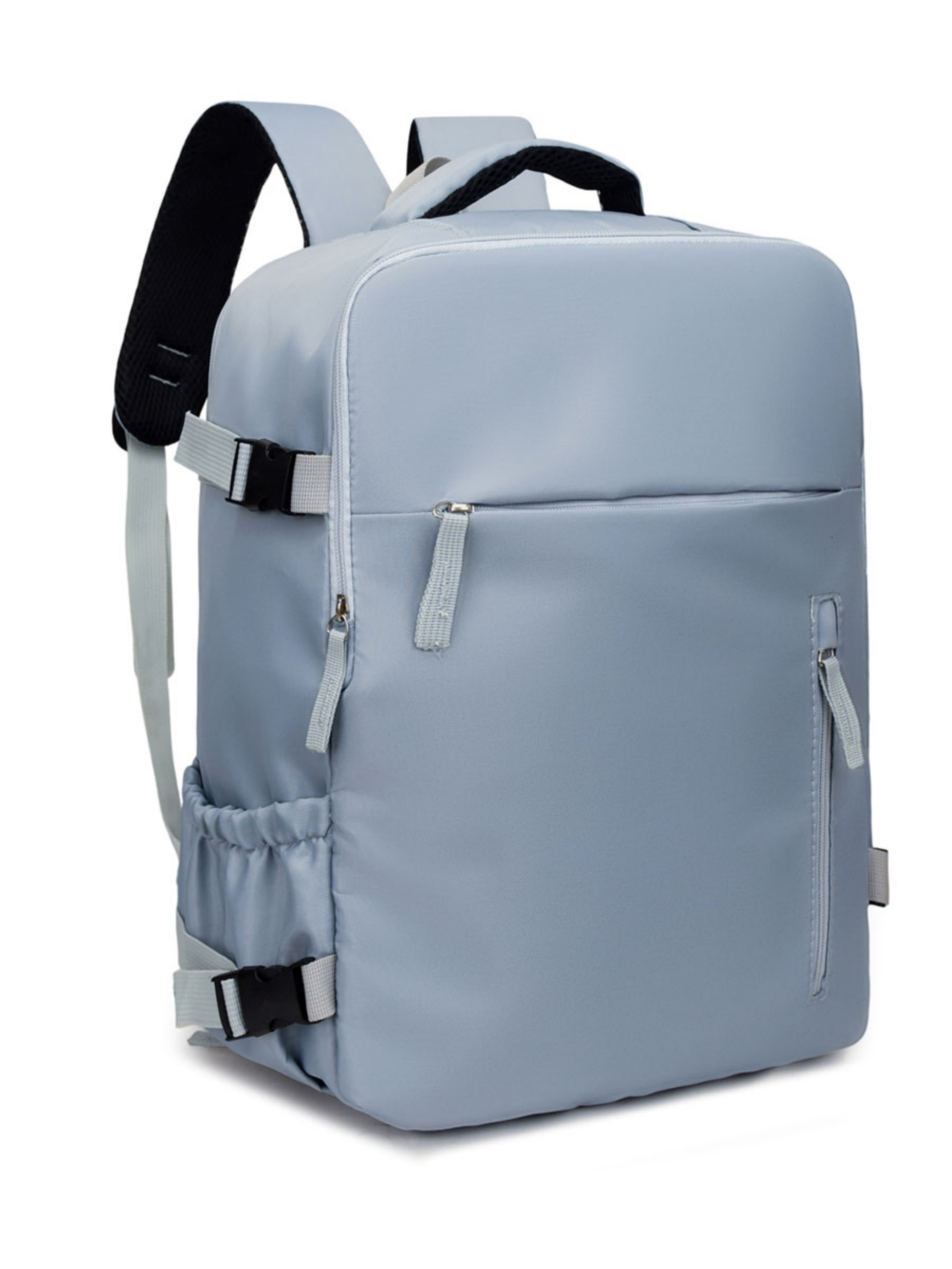 Light Blue Backpack with Shoe Compartment