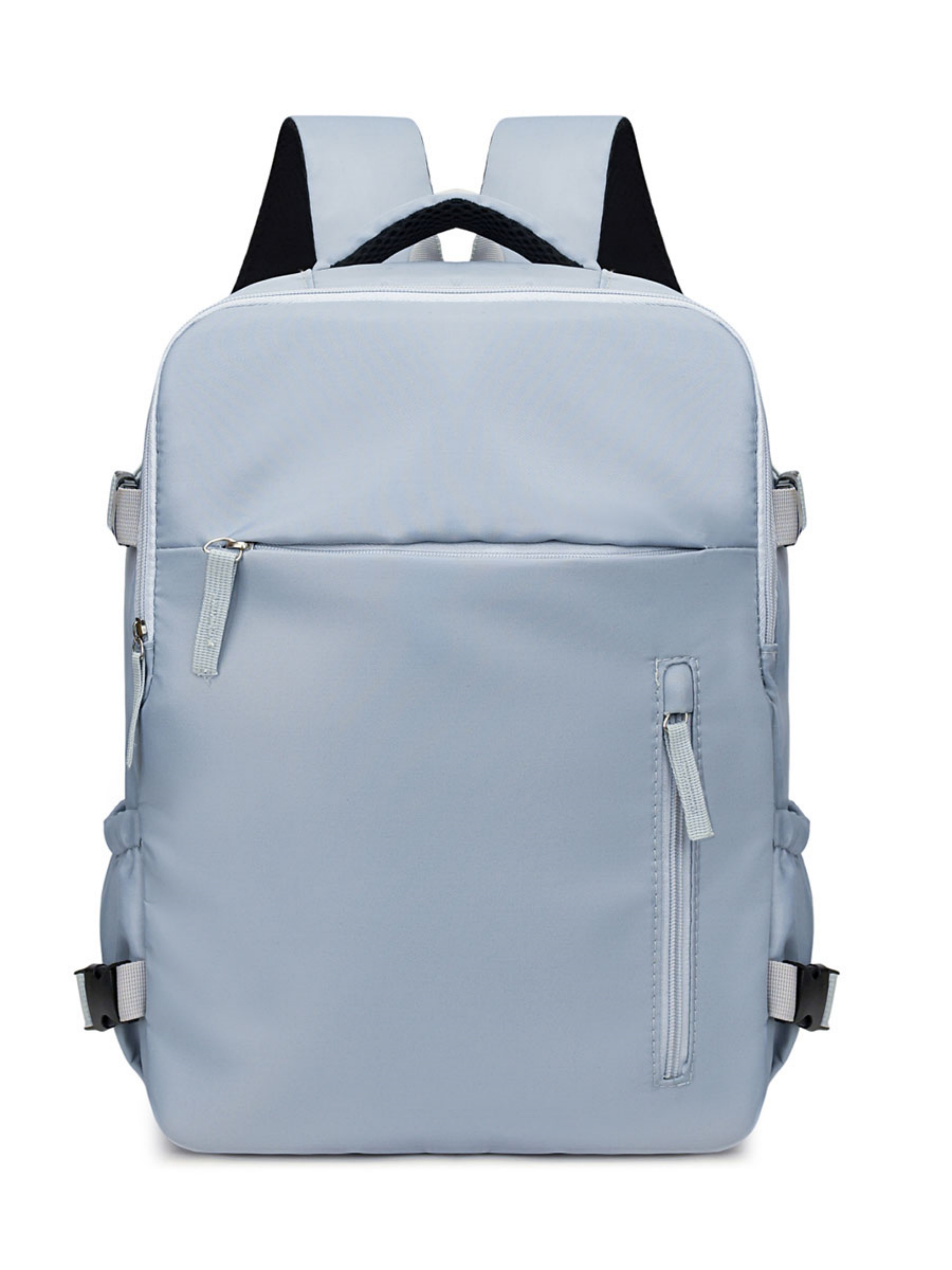 Light Blue Backpack with Shoe Compartment