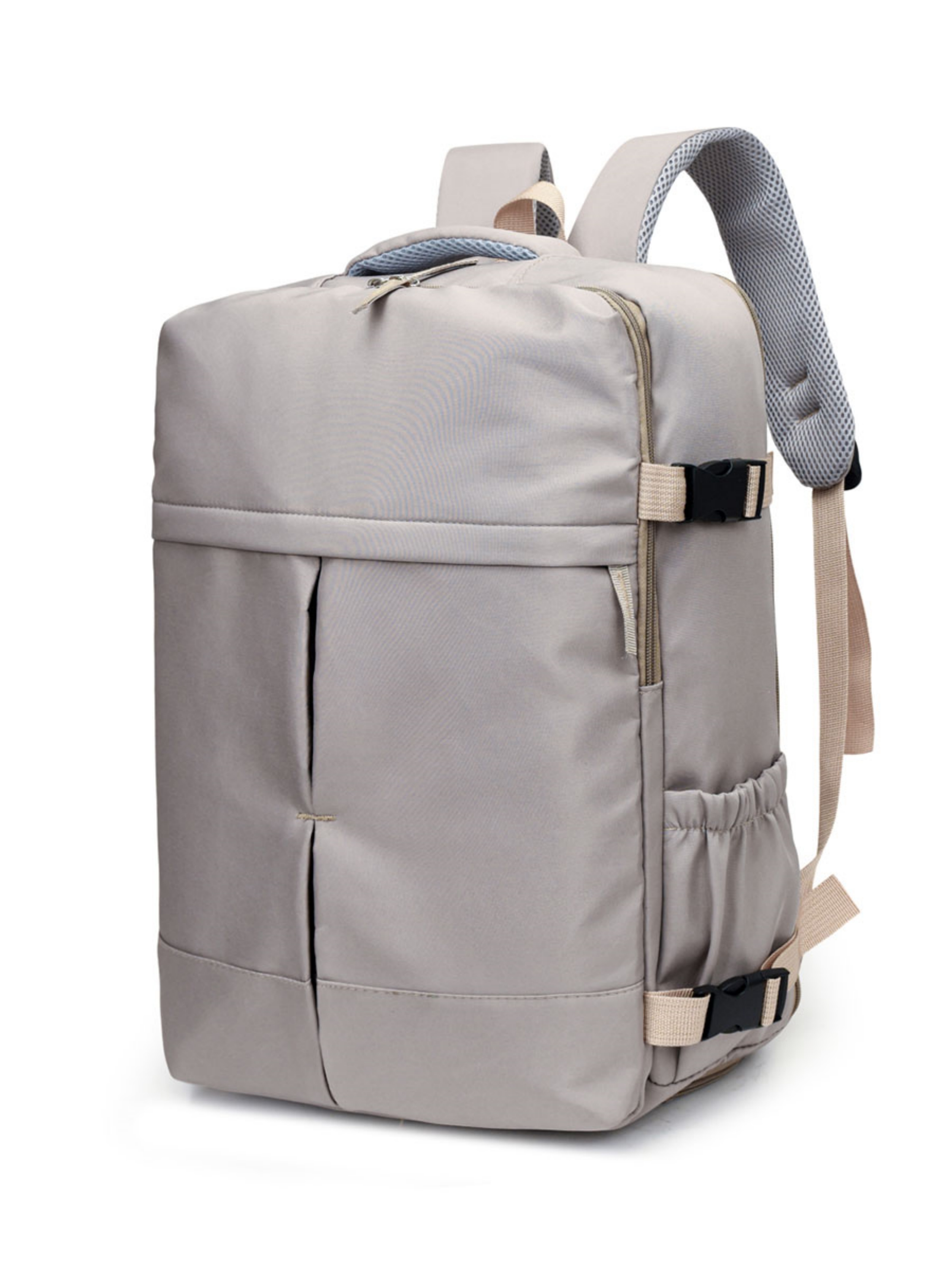 Grey Plain Travel Backpack