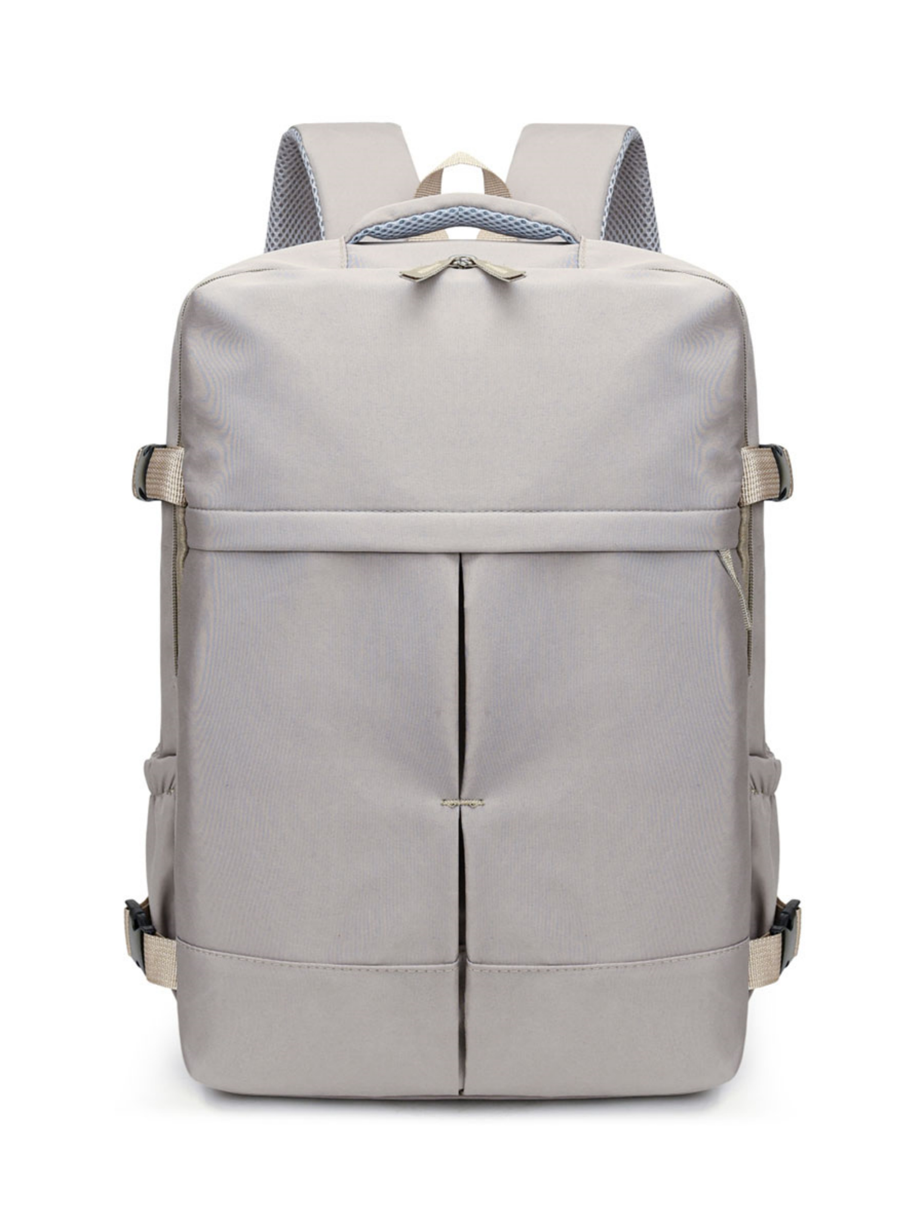 Grey Plain Travel Backpack