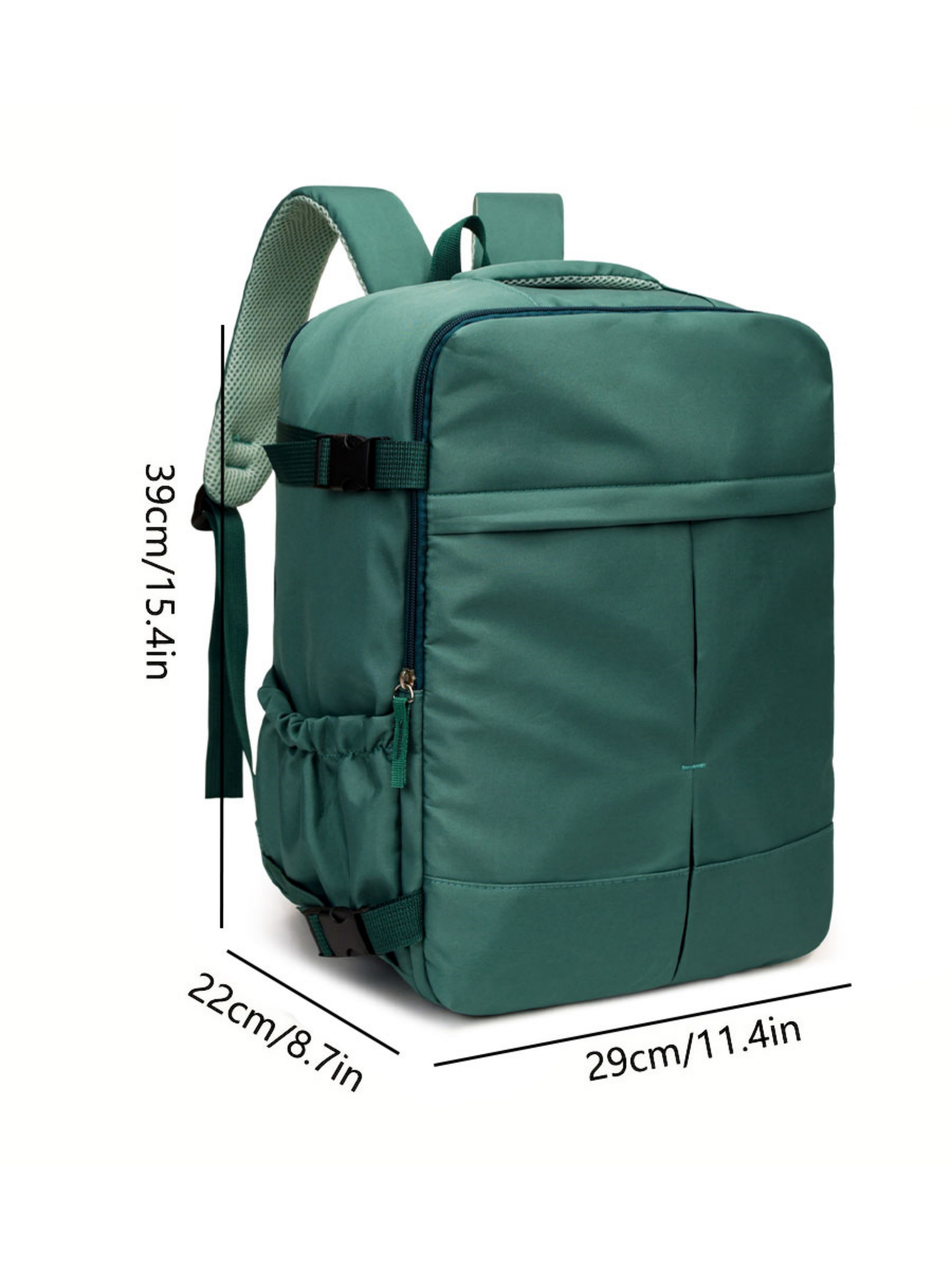 Green Solid Large Capacity Computer Backpack