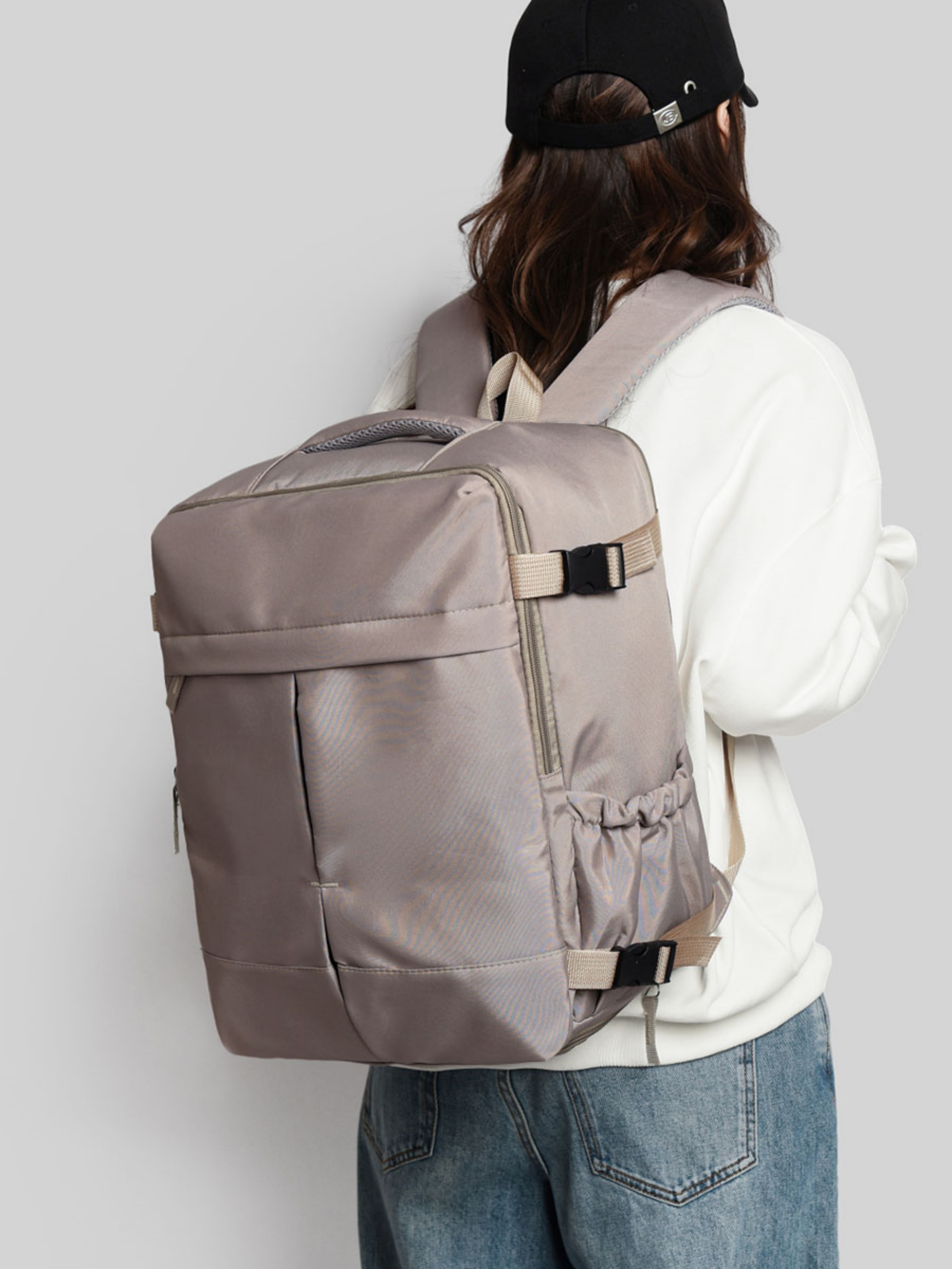 Plain Backpack with Zip