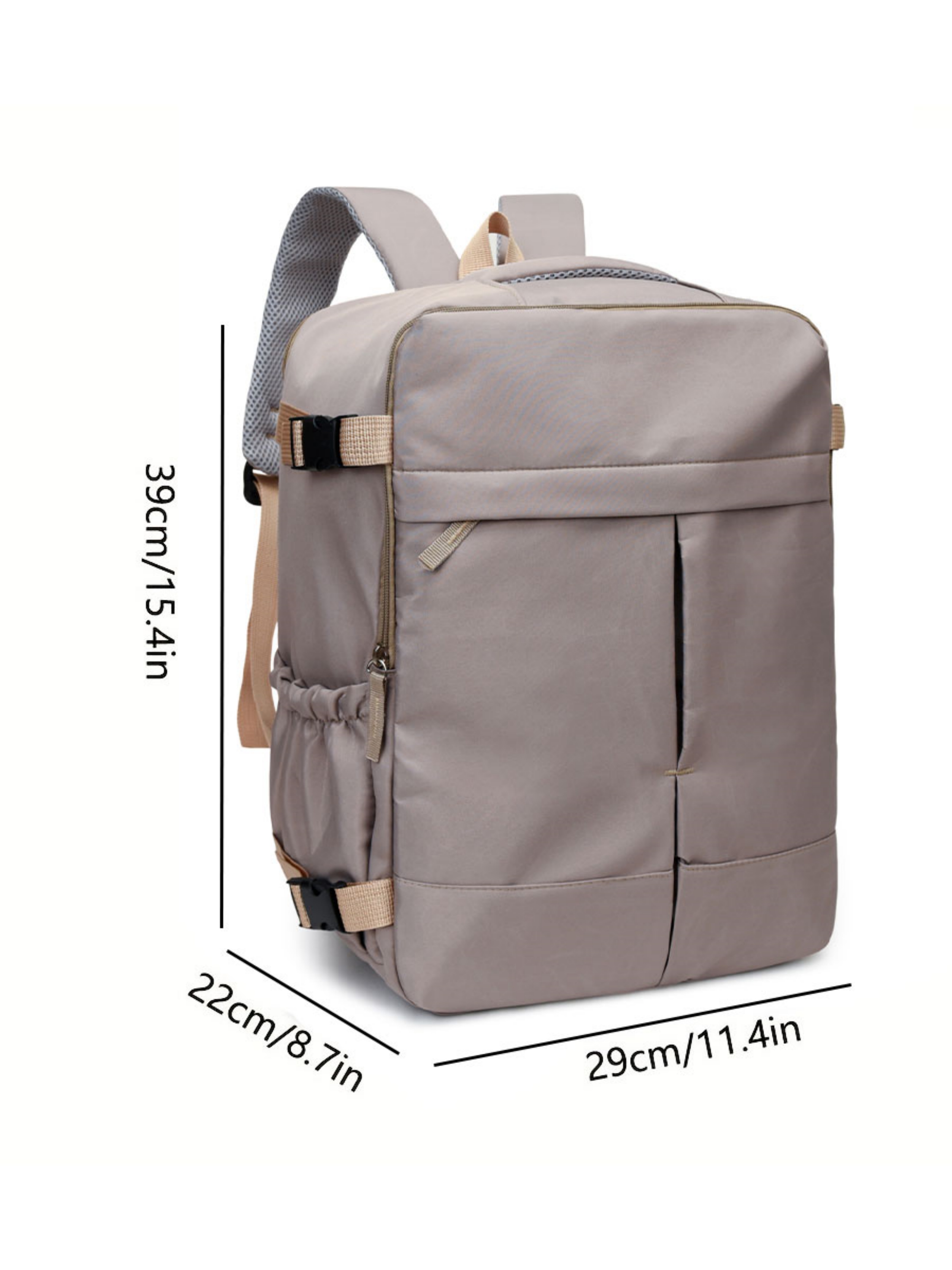Plain Backpack with Zip