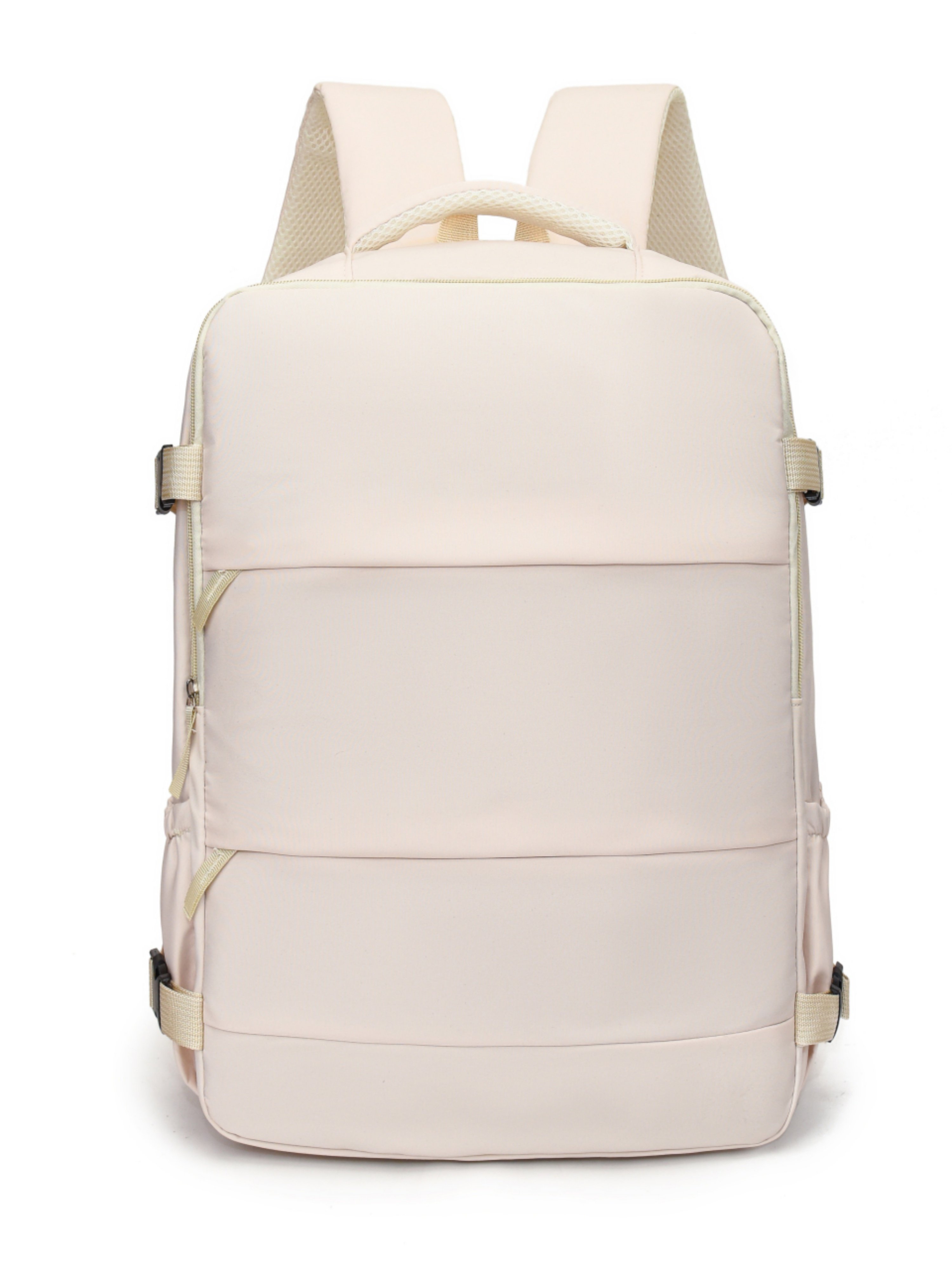 White Backpack with Shoe Compartment