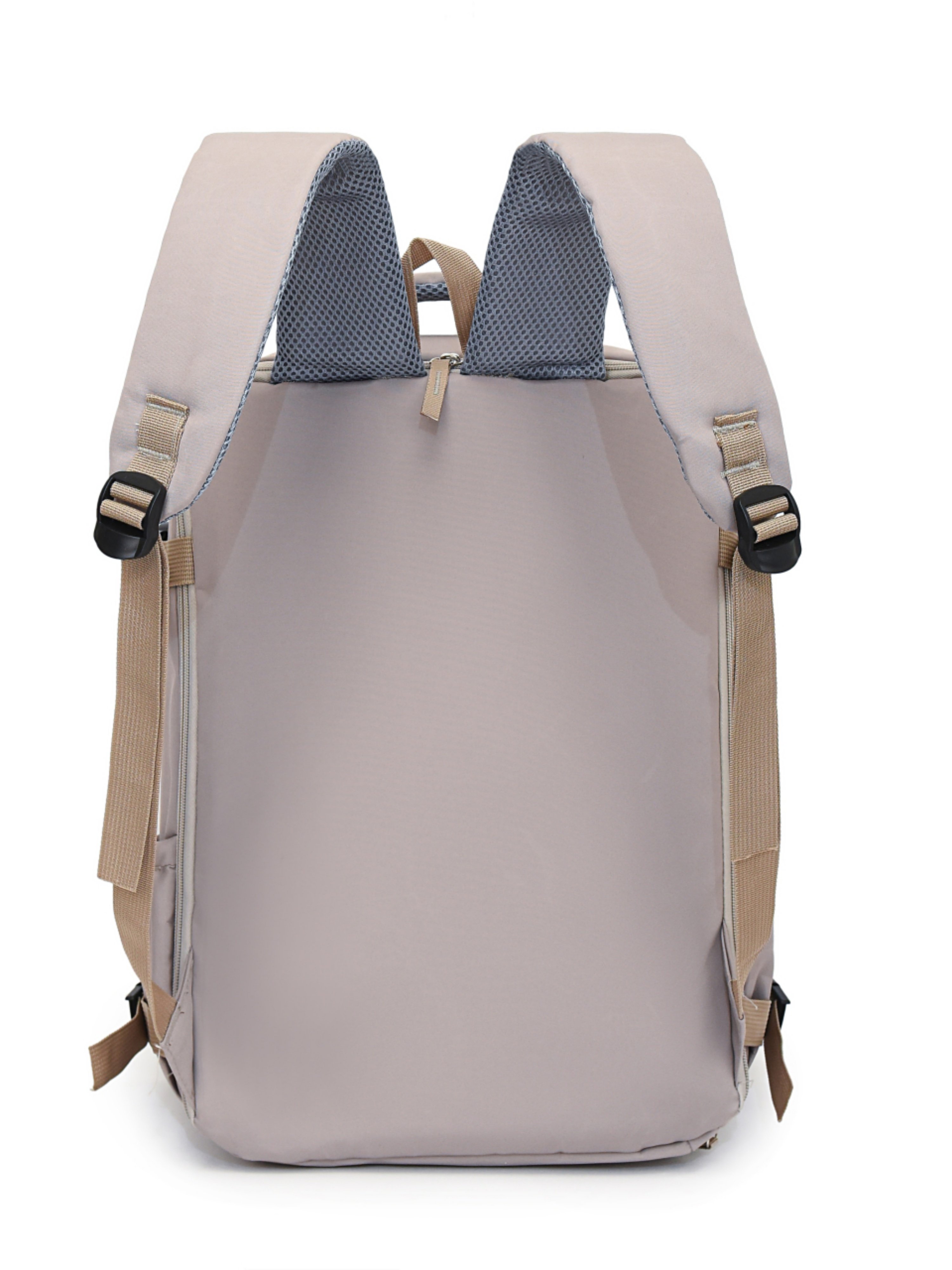 Grey Backpack with Shoe Compartment