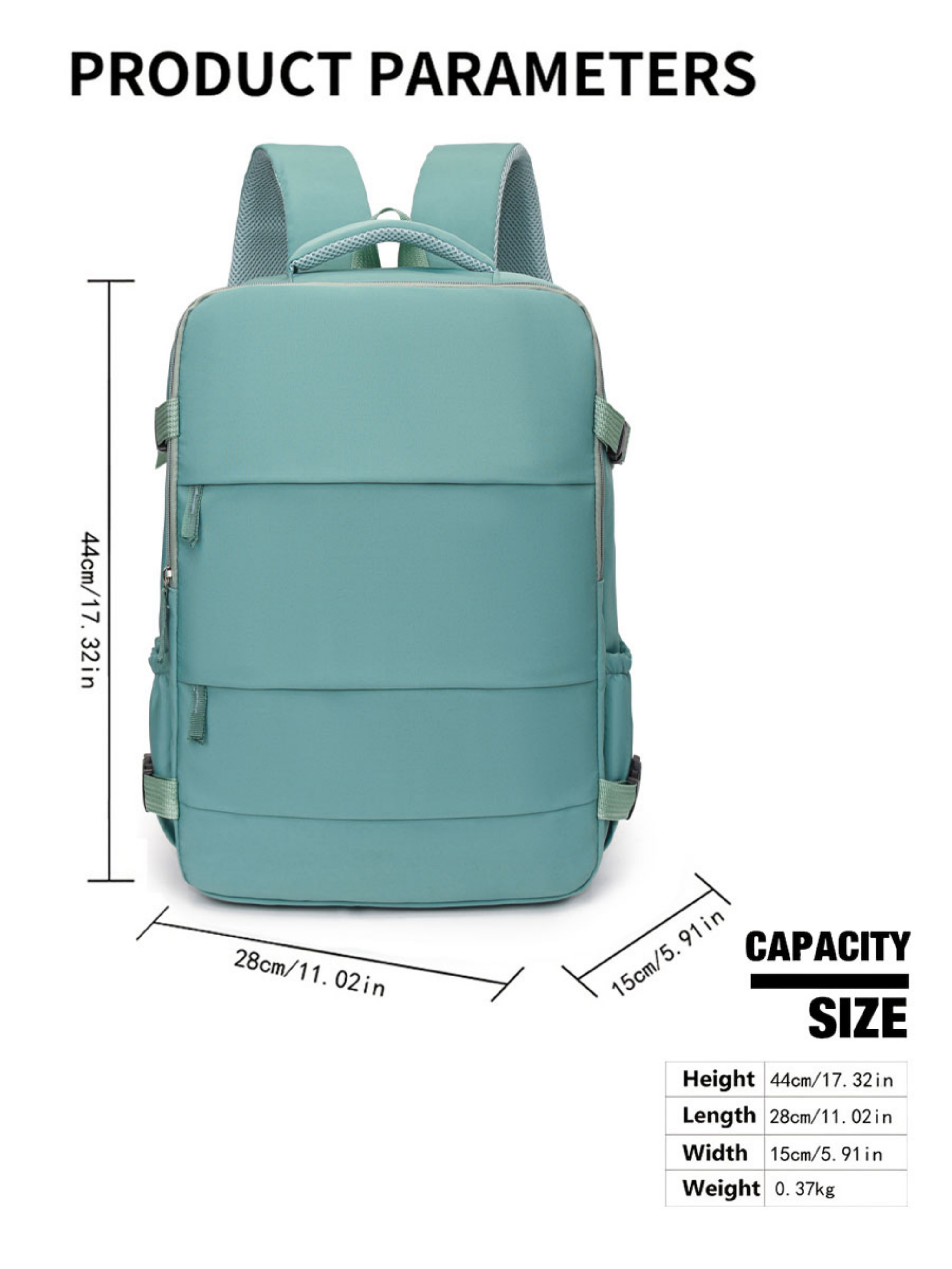 Backpack with Shoe Compartment