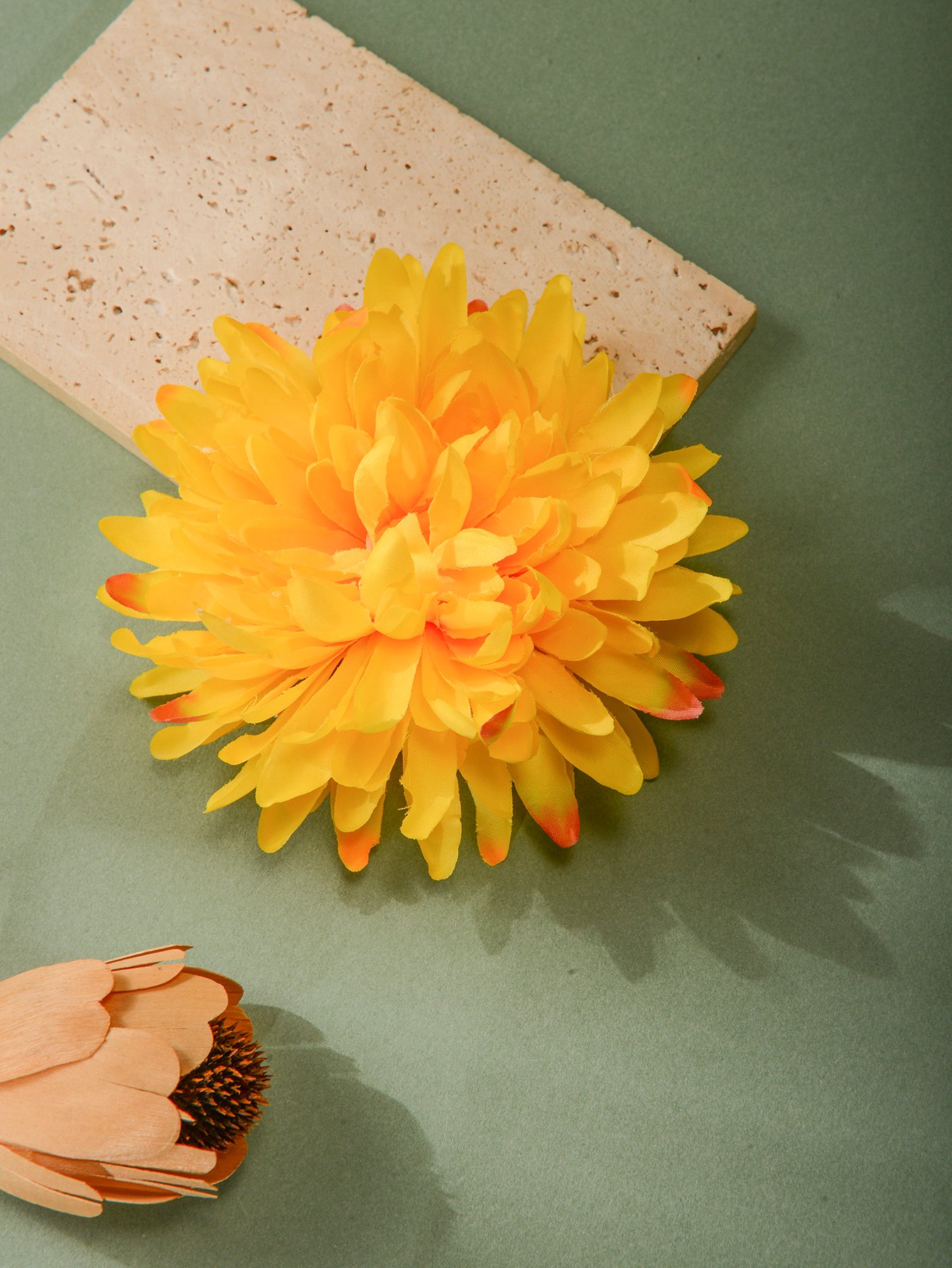 Solid Big Flower Hair Clip