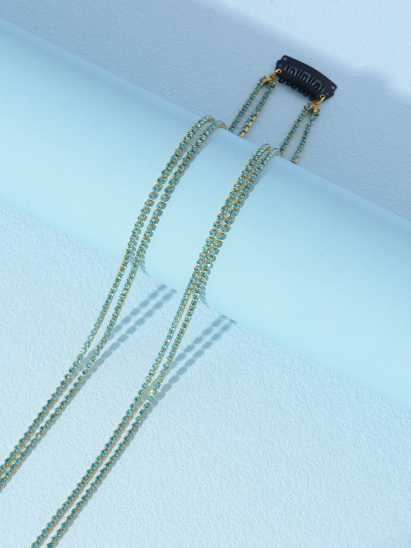 Blue Hair Snap Chain