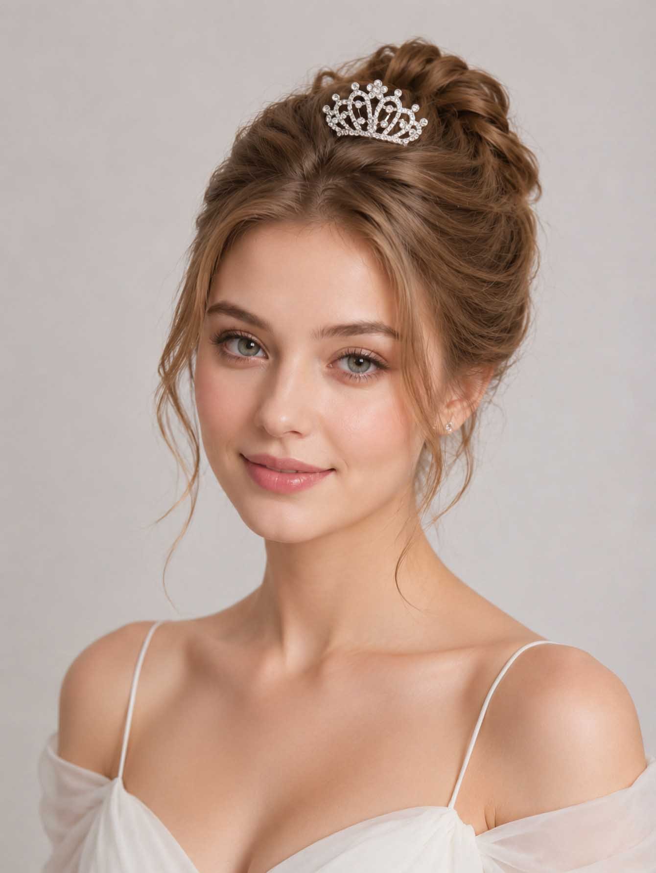 Silver Tiara Haircomb 