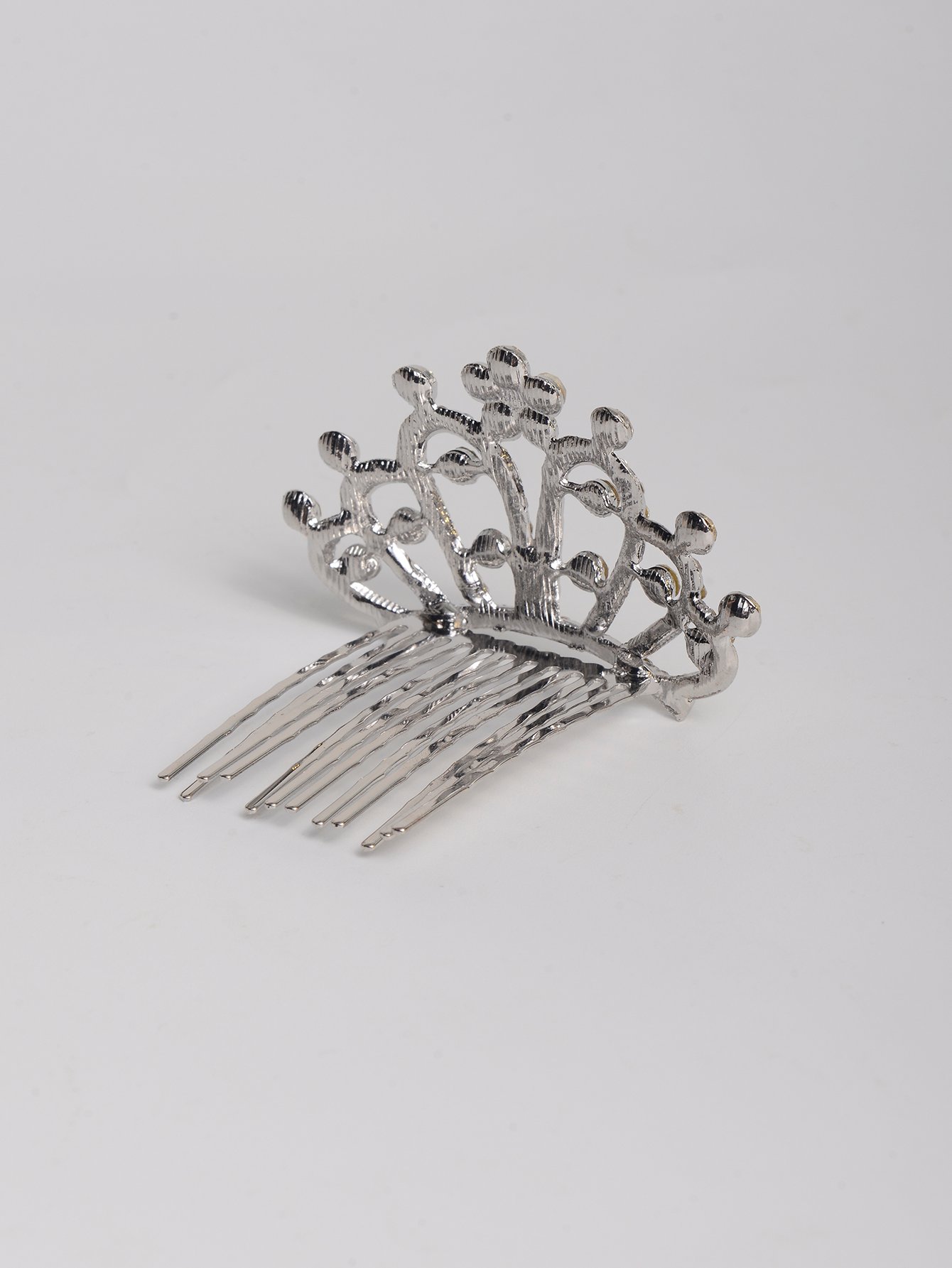 Silver Tiara Haircomb 