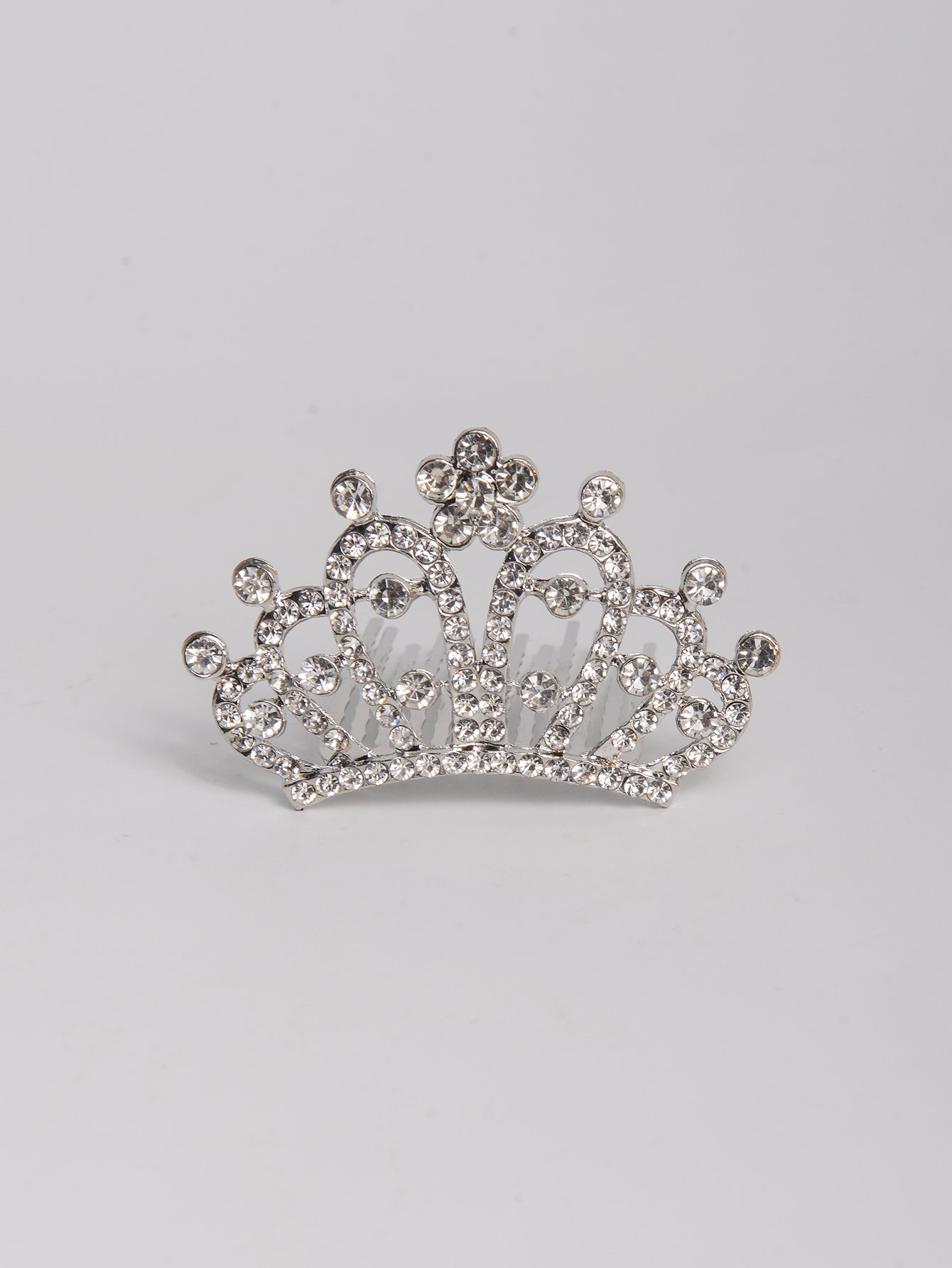 Silver Tiara Haircomb 