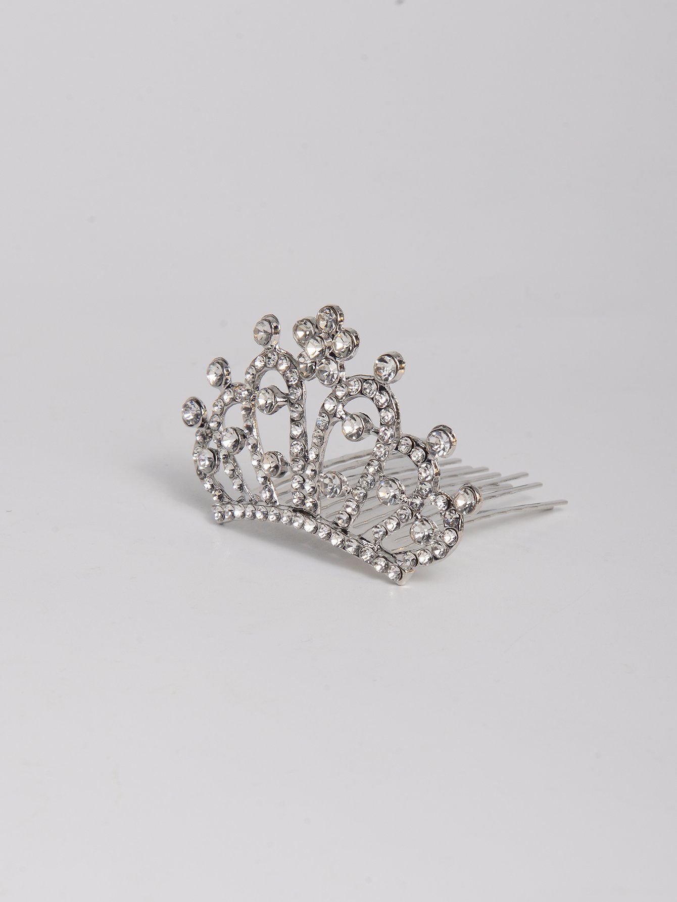 Silver Tiara Haircomb 