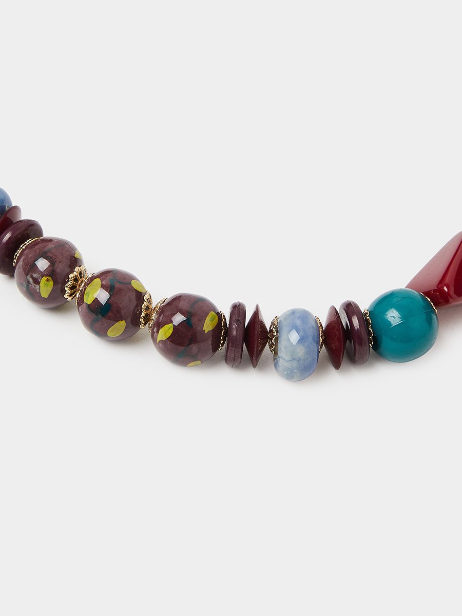 Multi-Color Beaded Necklace