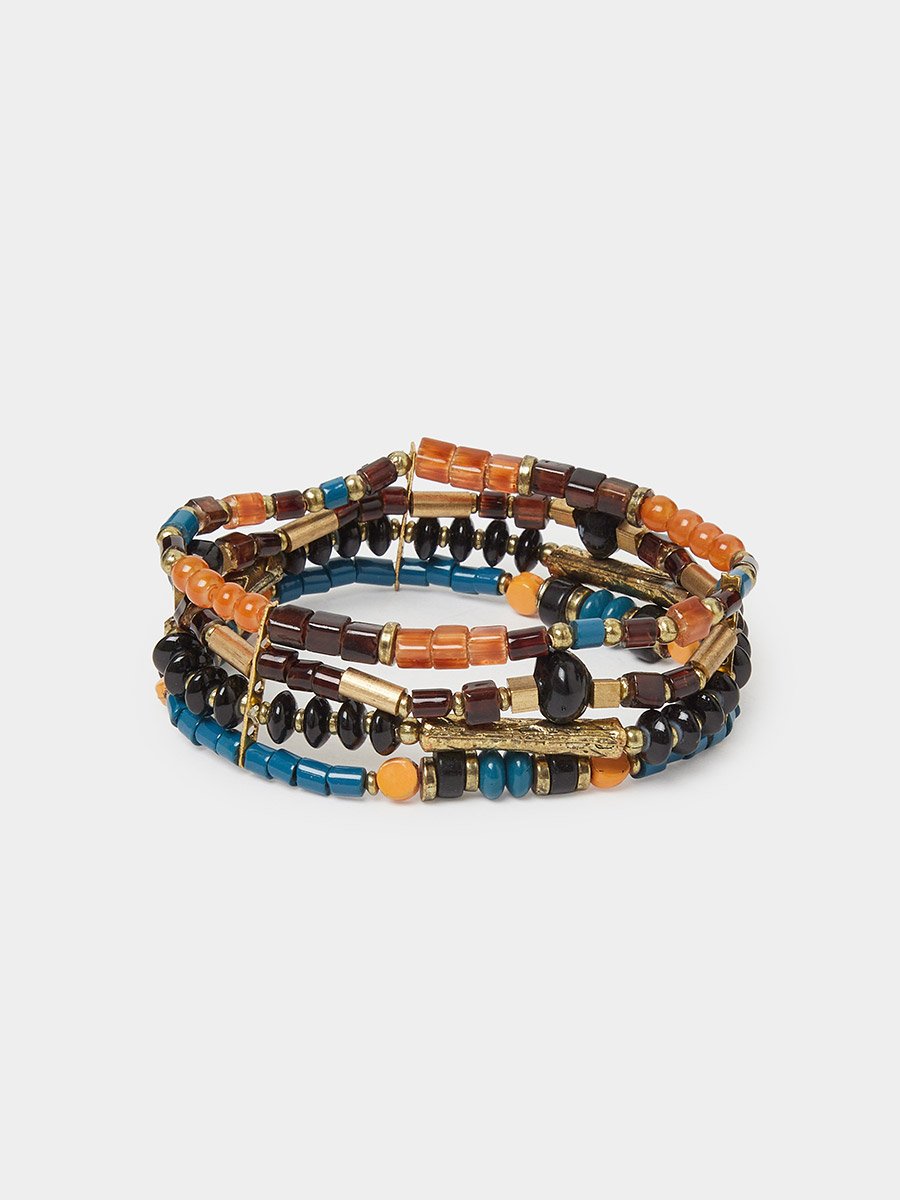 Multi-Colored Multistrand Casual Bracelet
