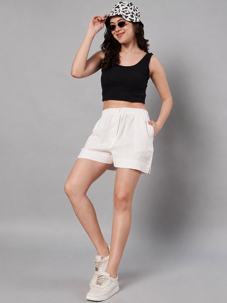 Off-White High-Rise Shorts