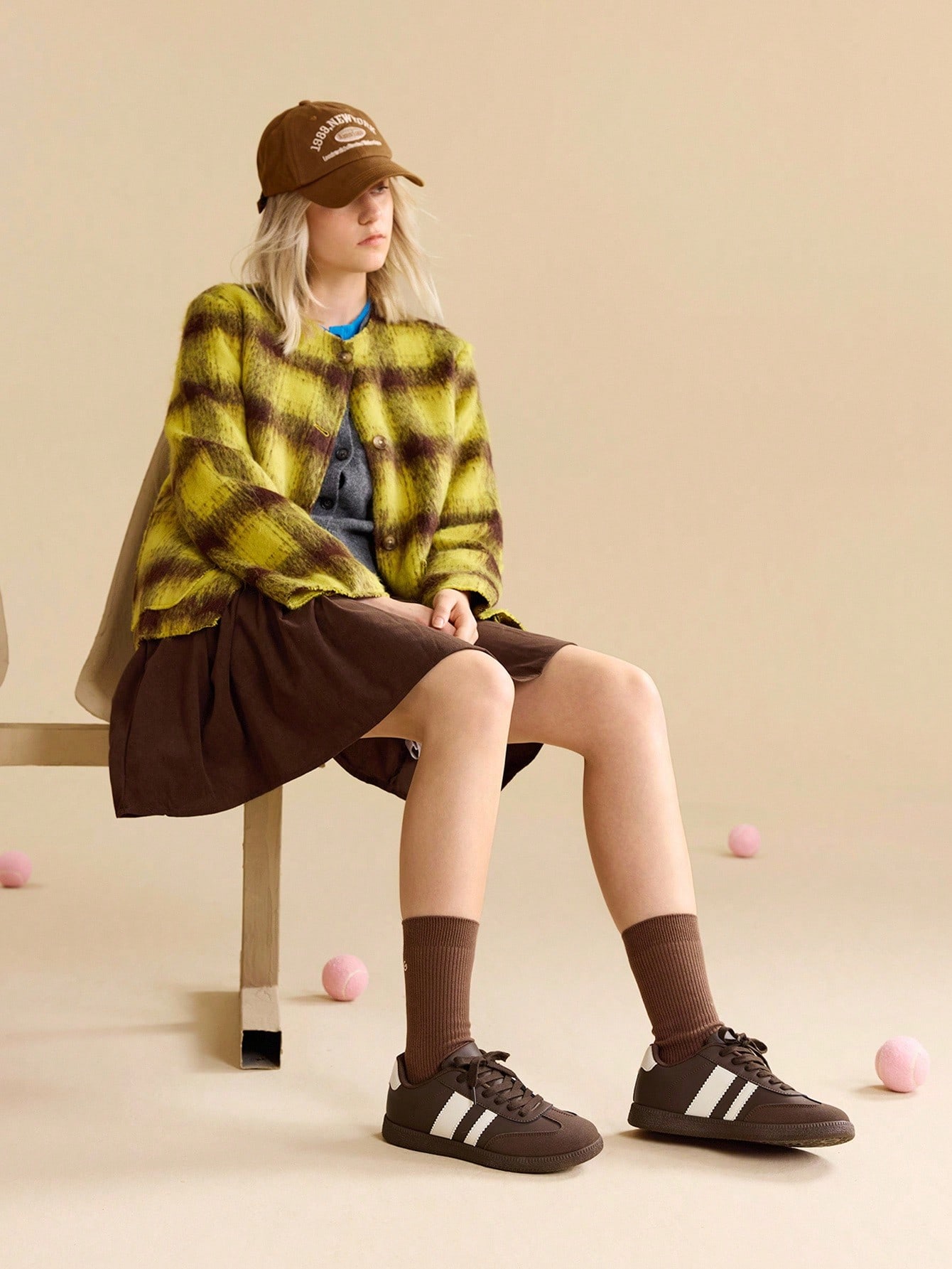 Brown PU Leather Sneakers for Women - Casual and Sporty Footwear