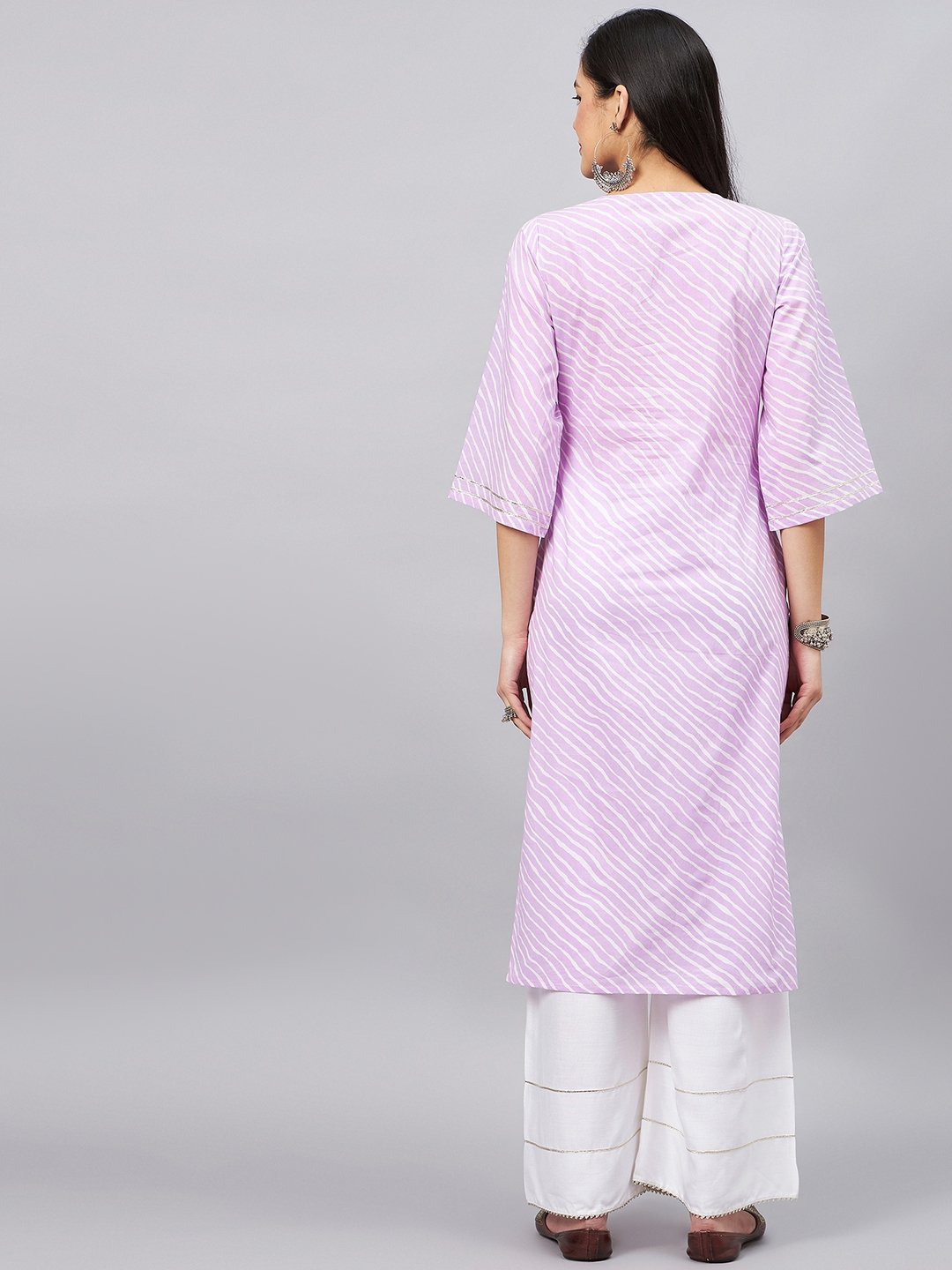 Leheriya Straight Kurta
