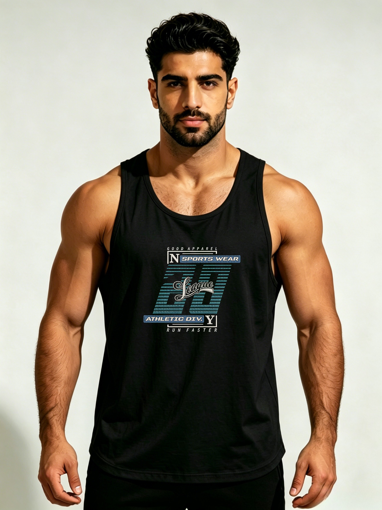 Men Printed Lightweight Tank Top