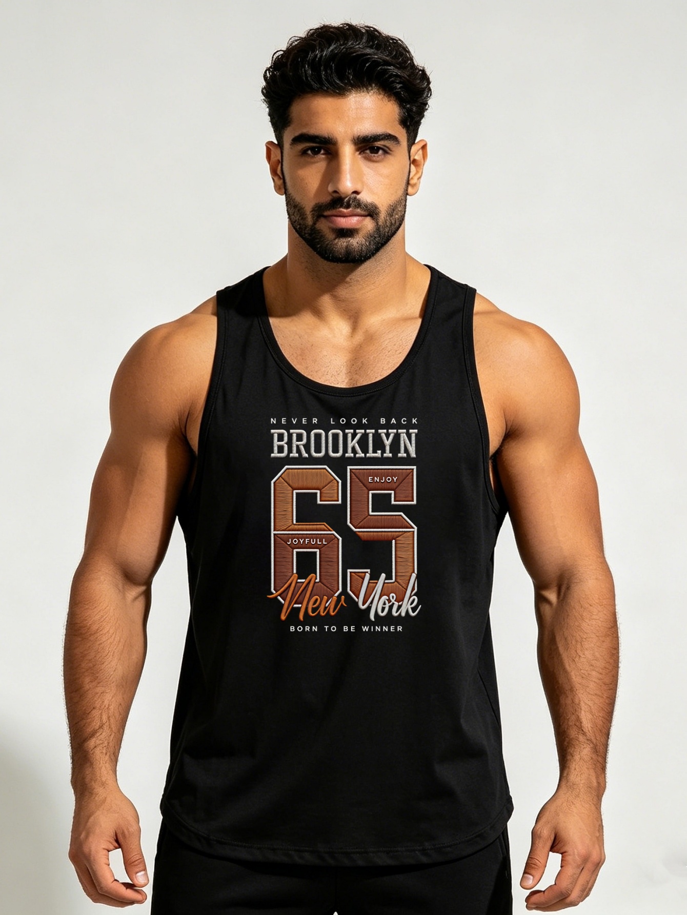 Men Printed Lightweight Tank Top