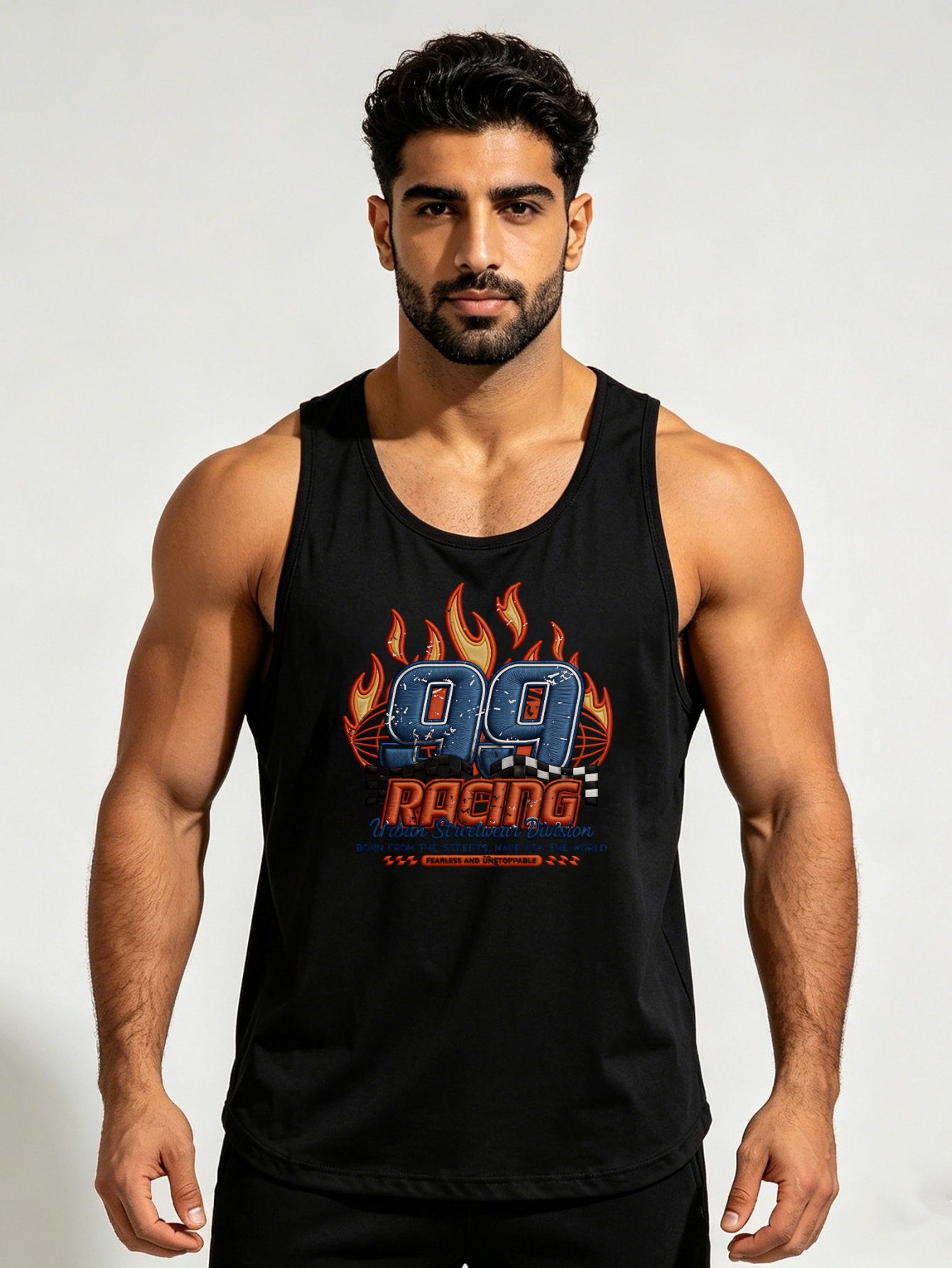 Men Printed Lightweight Tank Top
