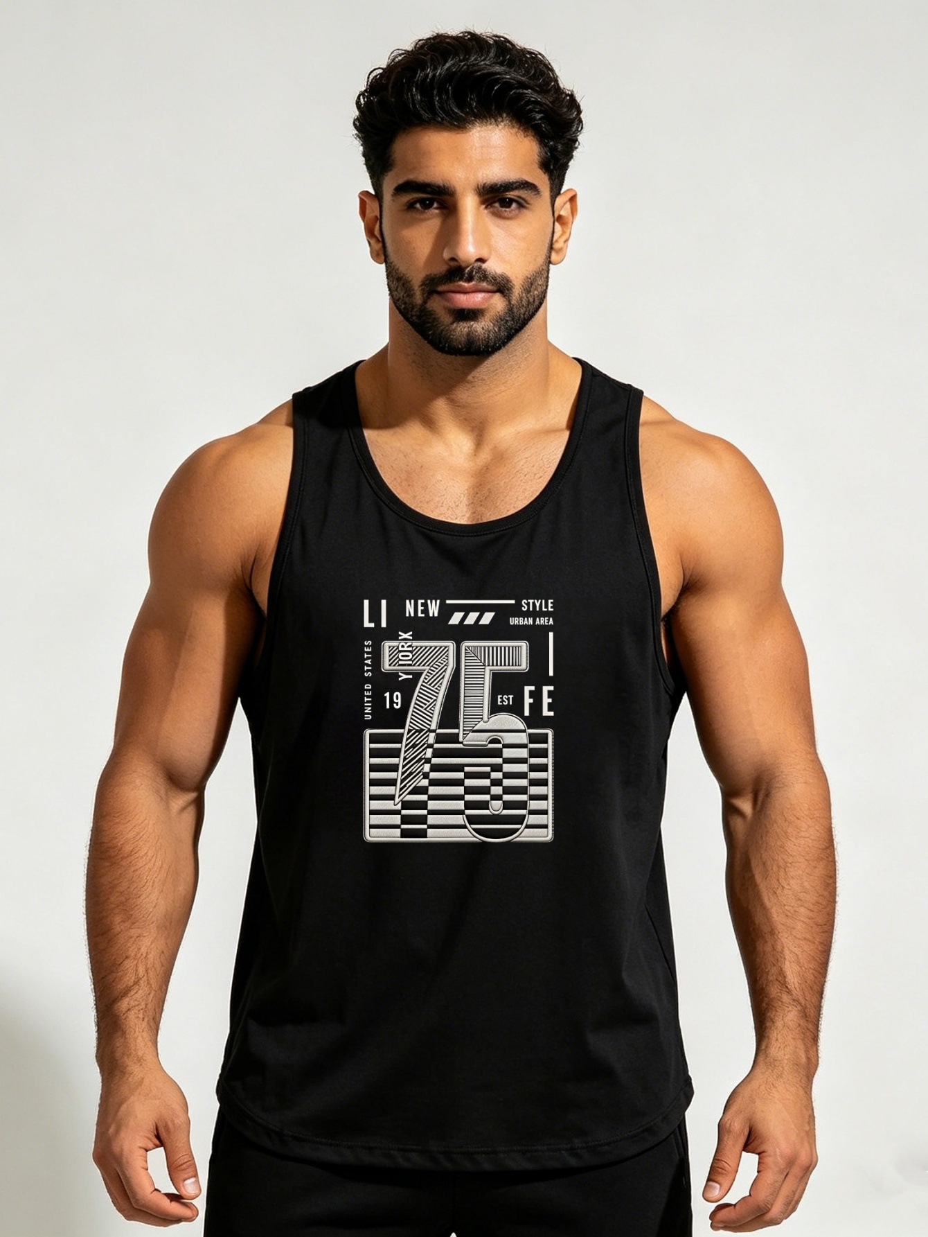 Men Printed Lightweight Tank Top