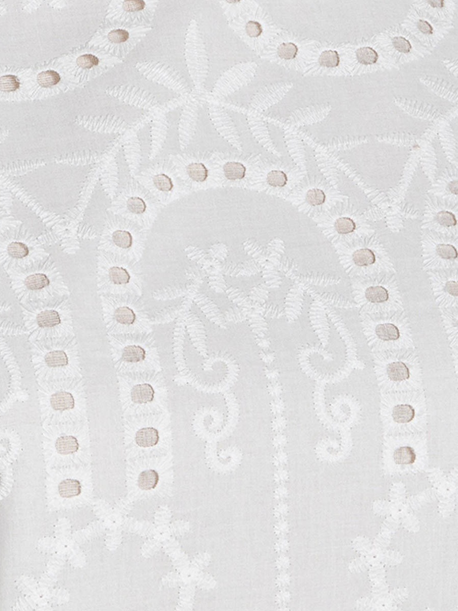 Cotton Top with Schiffli Embroidery