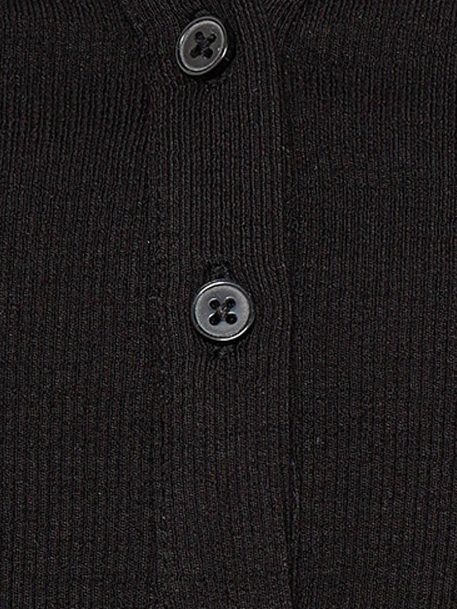 Ribbed Top with Half Placket