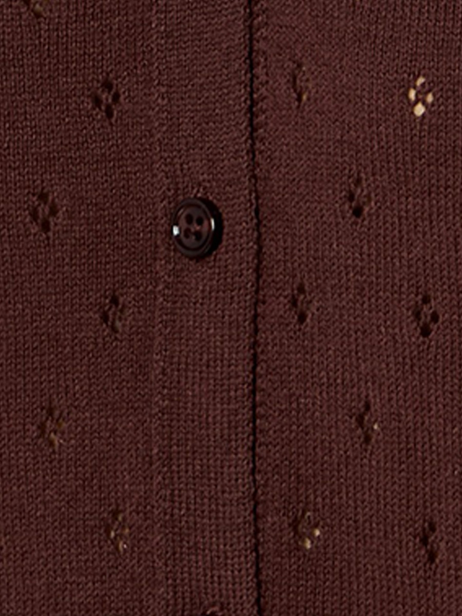 Textured V Neck Cardigan
